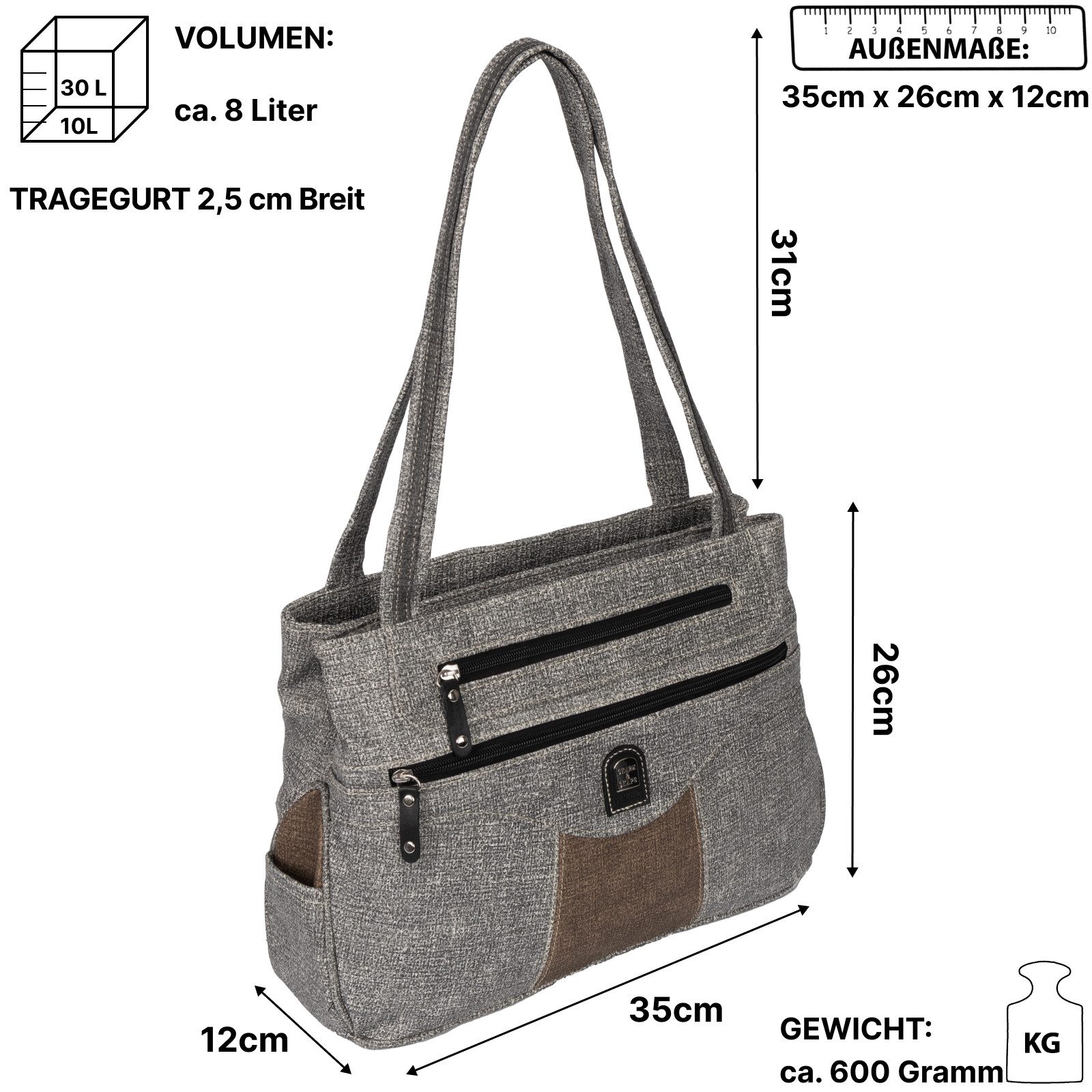 EAAKIE Umhängetasche Damen Tasche Schultertasche Umhängetasche Leder Optik günstig online kaufen
