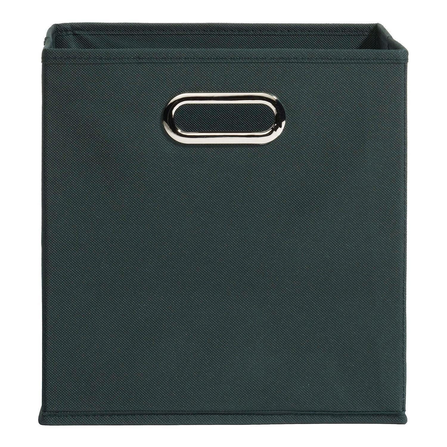 casa NOVA Aufbewahrungsbox ENNI, Vlies, Grün, mit Griff, B 27 cm x T 27 cm (1 St), faltbar