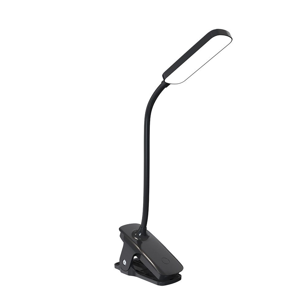Wozinsky Klemmleuchte Leselampe Schreibtischleuchte Bettleuchte, dimmbar, LED, Tageslichtweiß, Klemmfuß, 360°-Arm, 3 Helligkeitsstufen, USB-C