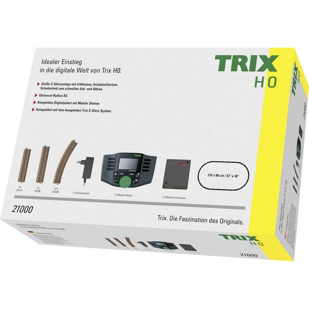 TRIX H0 Modelleisenbahn Startpaket H0 Start-Set Digitaler Einstieg T21000