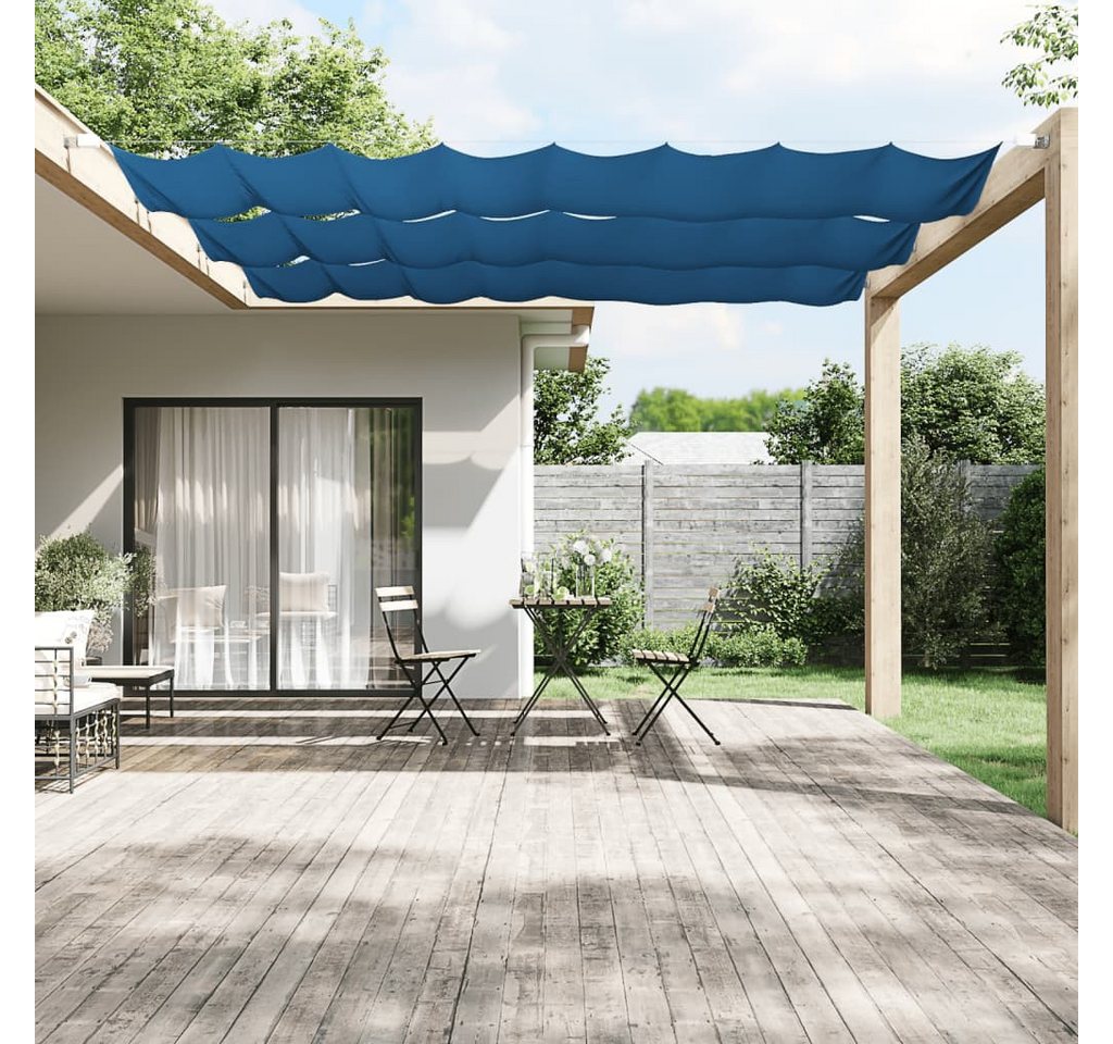 Thumbnail - vidaXL Senkrechtmarkise Sichtschutz Windschutz Blau 100x600 cm Oxford-Gewebe