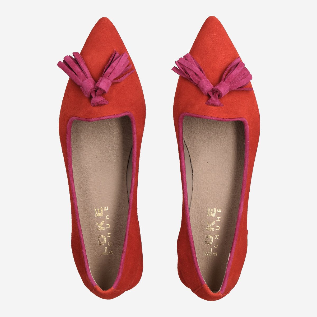 Lüke Schuhe Lüke Schuhe PISA CORALLO, Ballerina, Koralle / Pink, Damen Ballerina