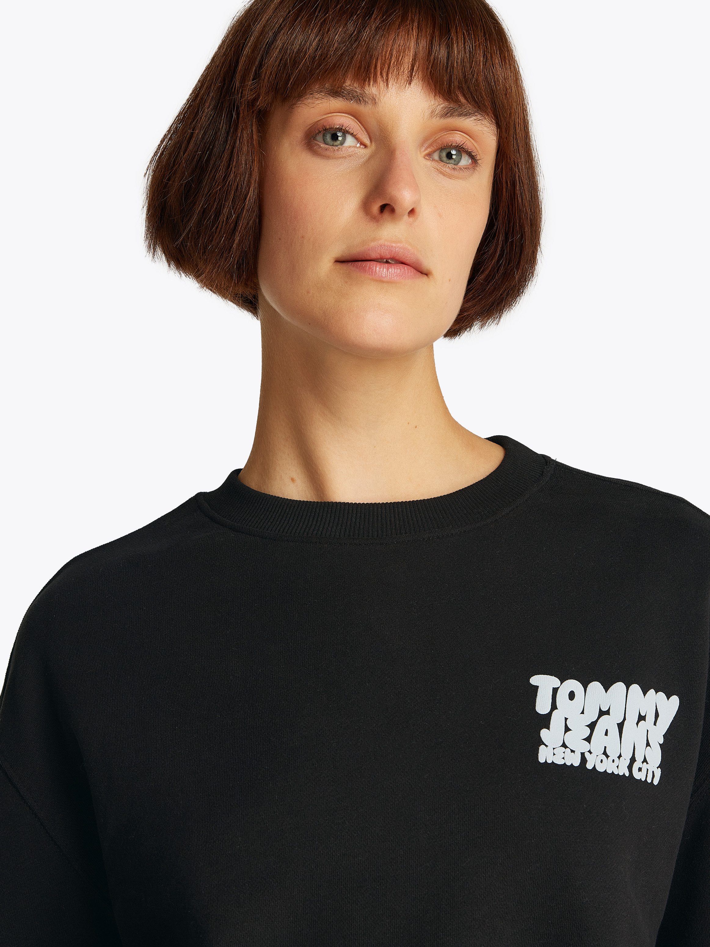 Tommy Jeans Sweatshirt TJW RLX CRP TJ BUBBLE CREW mit großem Logodruck auf günstig online kaufen
