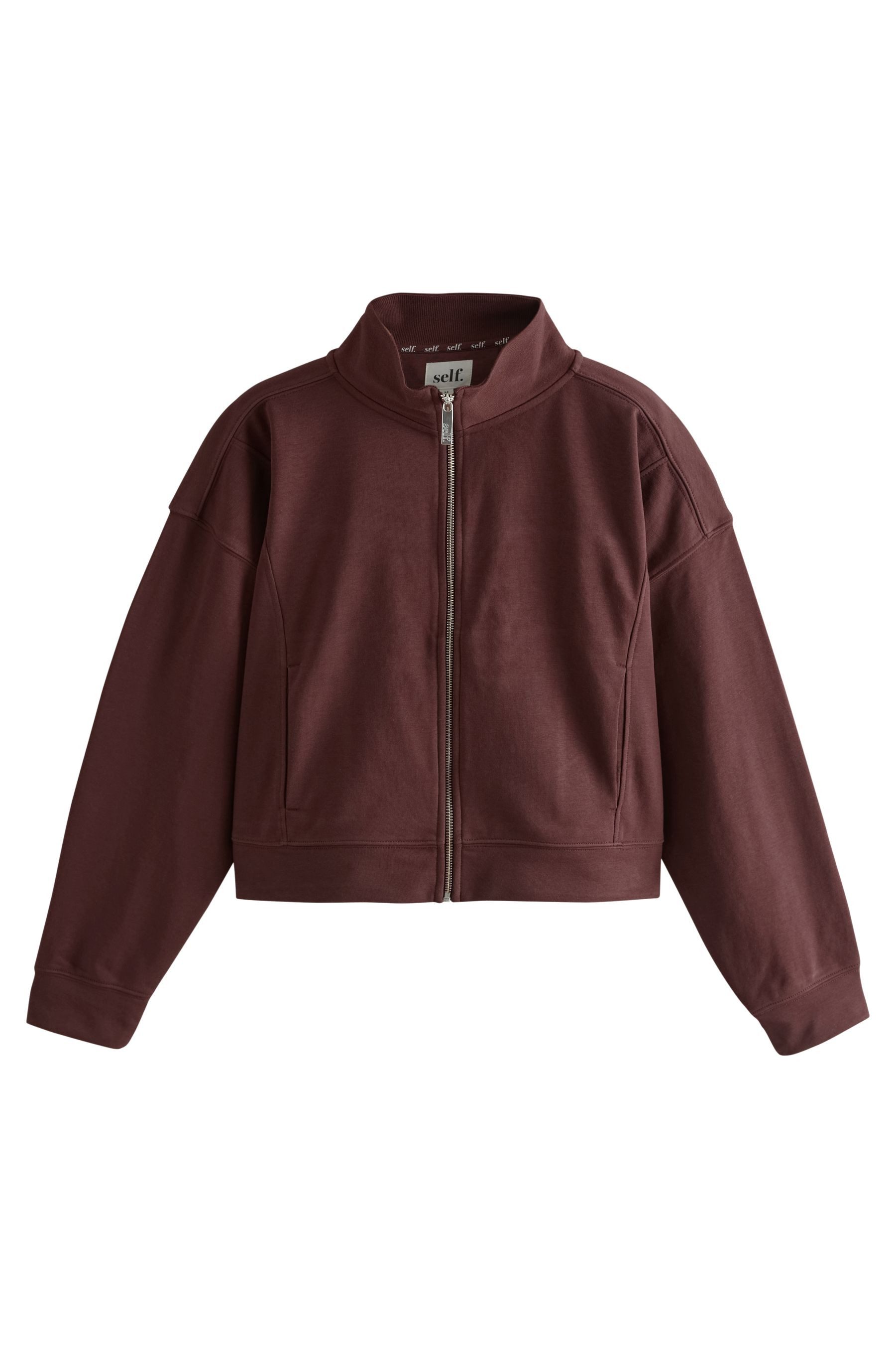 Sweatjacke Self. Sweatshirtjacke mit Reißverschluss