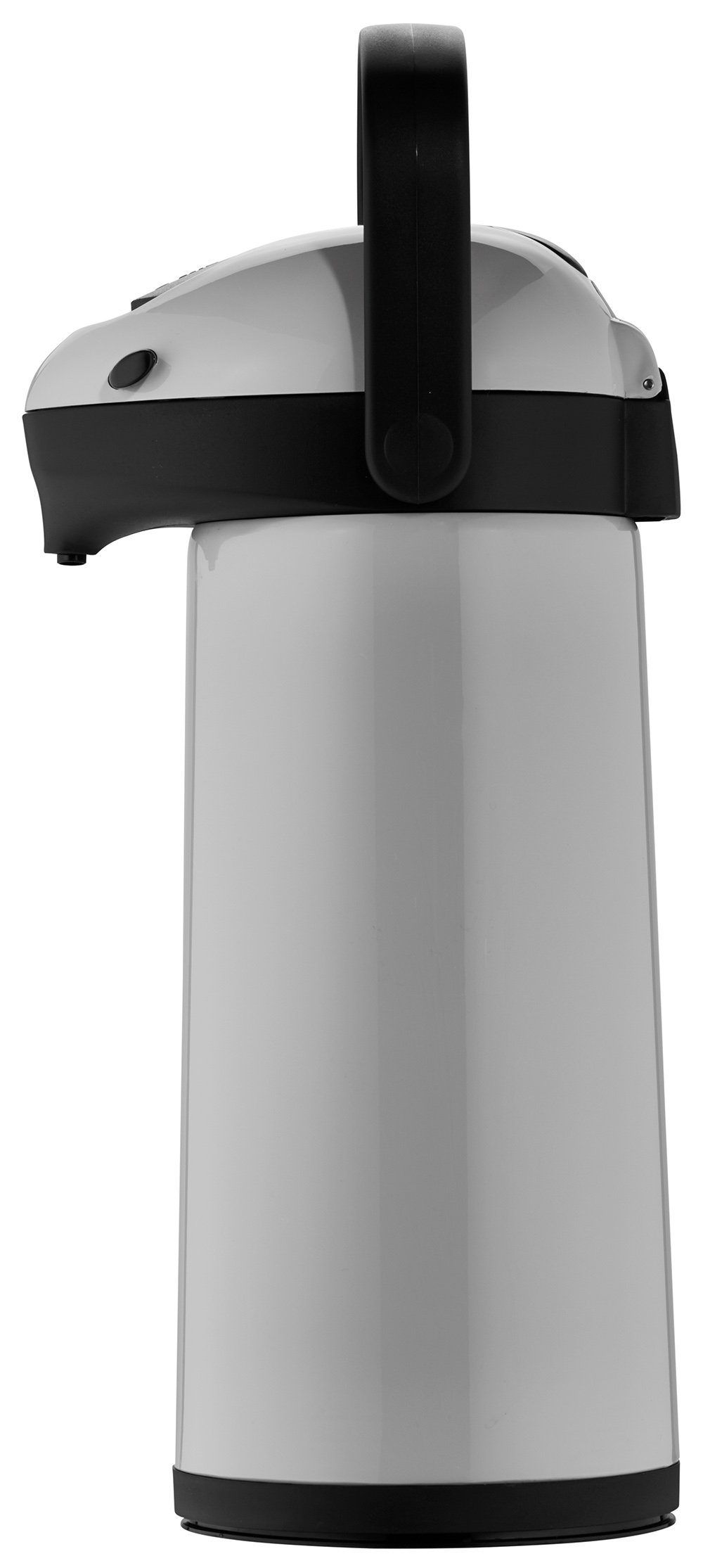 Helios Pump-Isolierkanne Airpot, l grau/schwarz 1.9