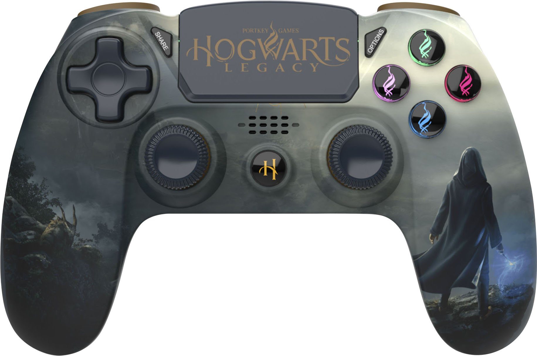 Freaks and Geeks Hogwarts Legacy Wireless Landscape Controller PlayStation 4-Controller