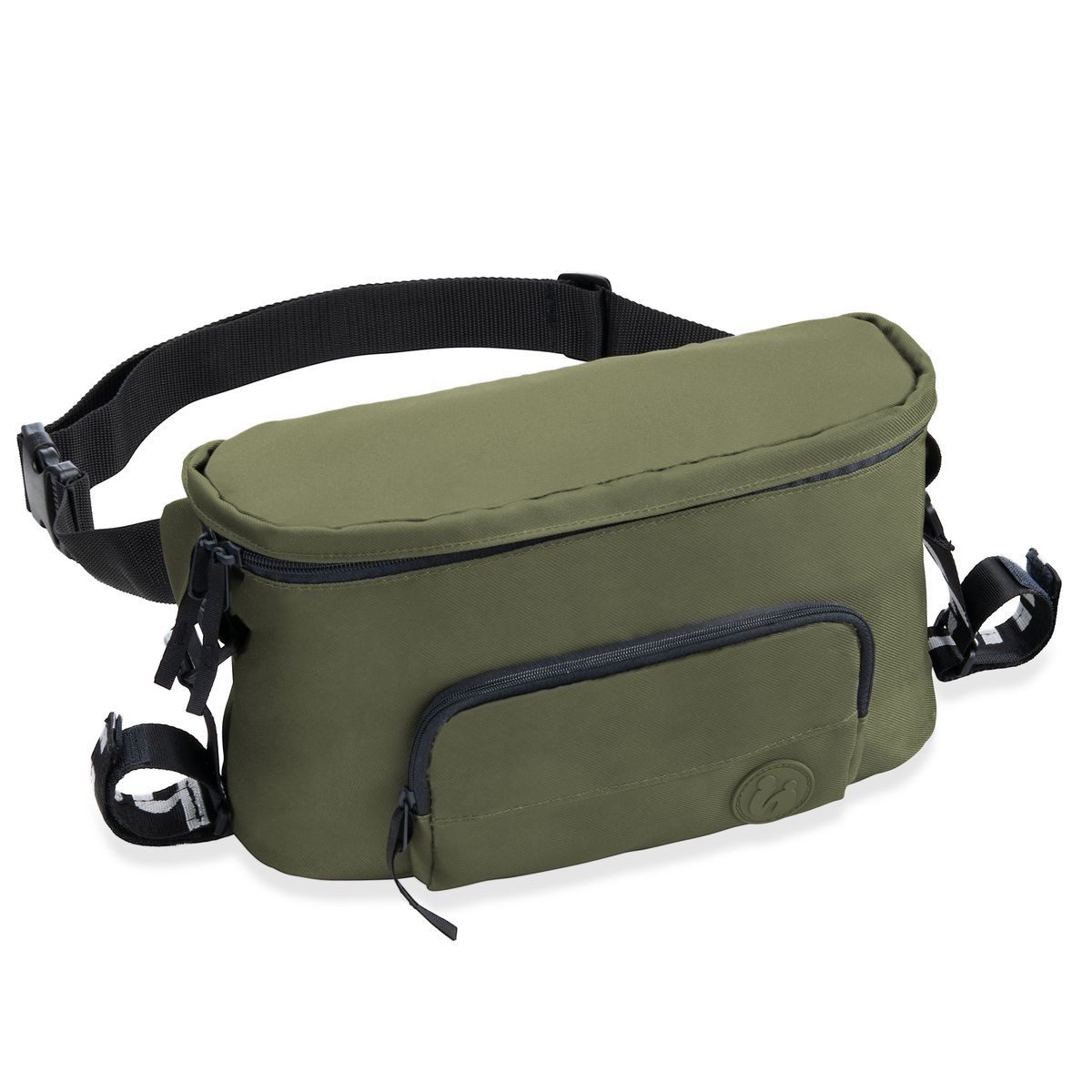 Hauck Kinderwagen-Transporttasche Pushchair Hip Bag - Olive, Universal Buggy Organizer Kinderwagen Tasche und Bauchtasche