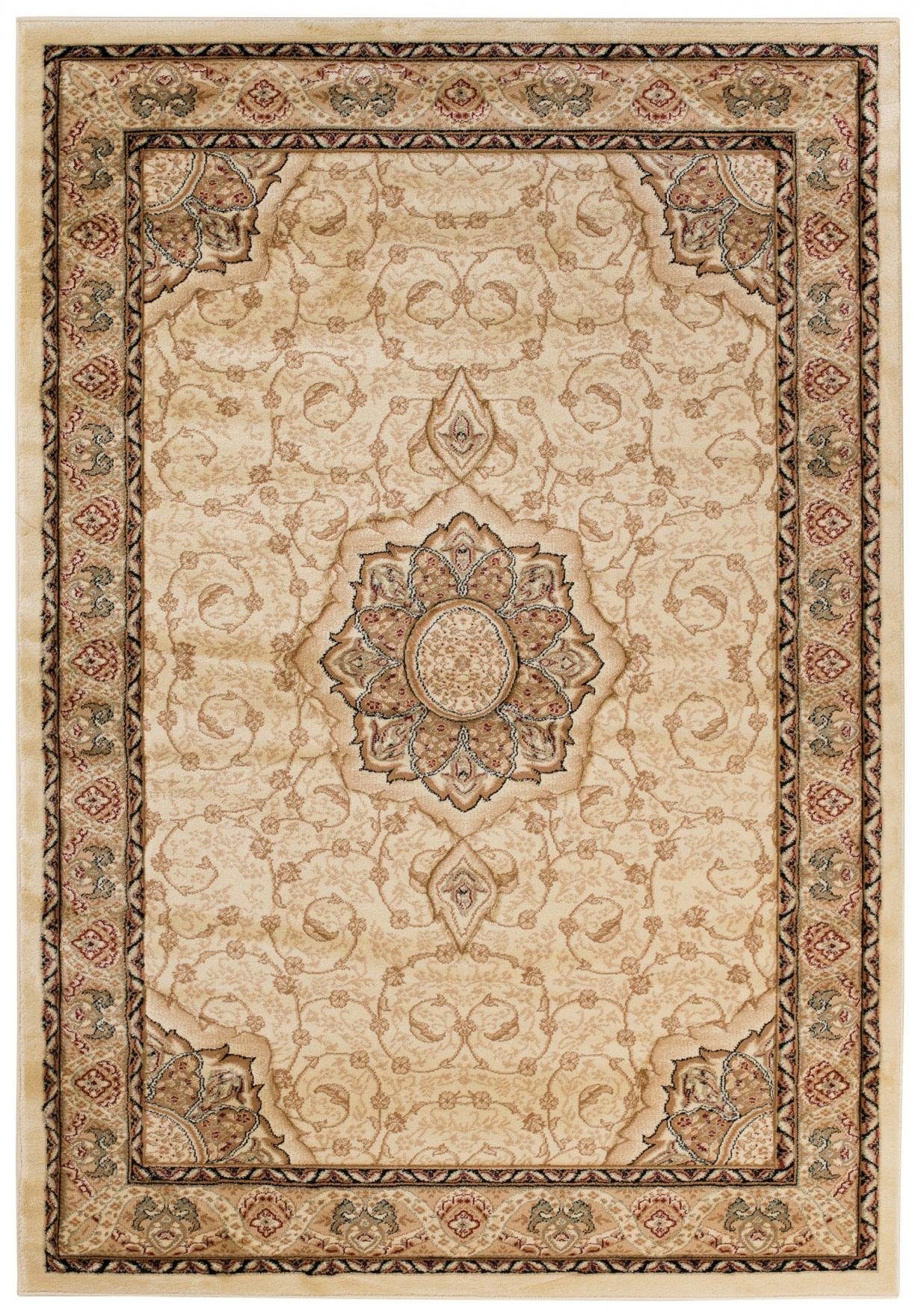 Orientteppich Oriente Teppich - Traditioneller 100 Orient 60 Mazovia, Pflegeleicht, für Geeignet cm, Beige, x Teppich Wohnzimmerteppich Fußbodenheizung