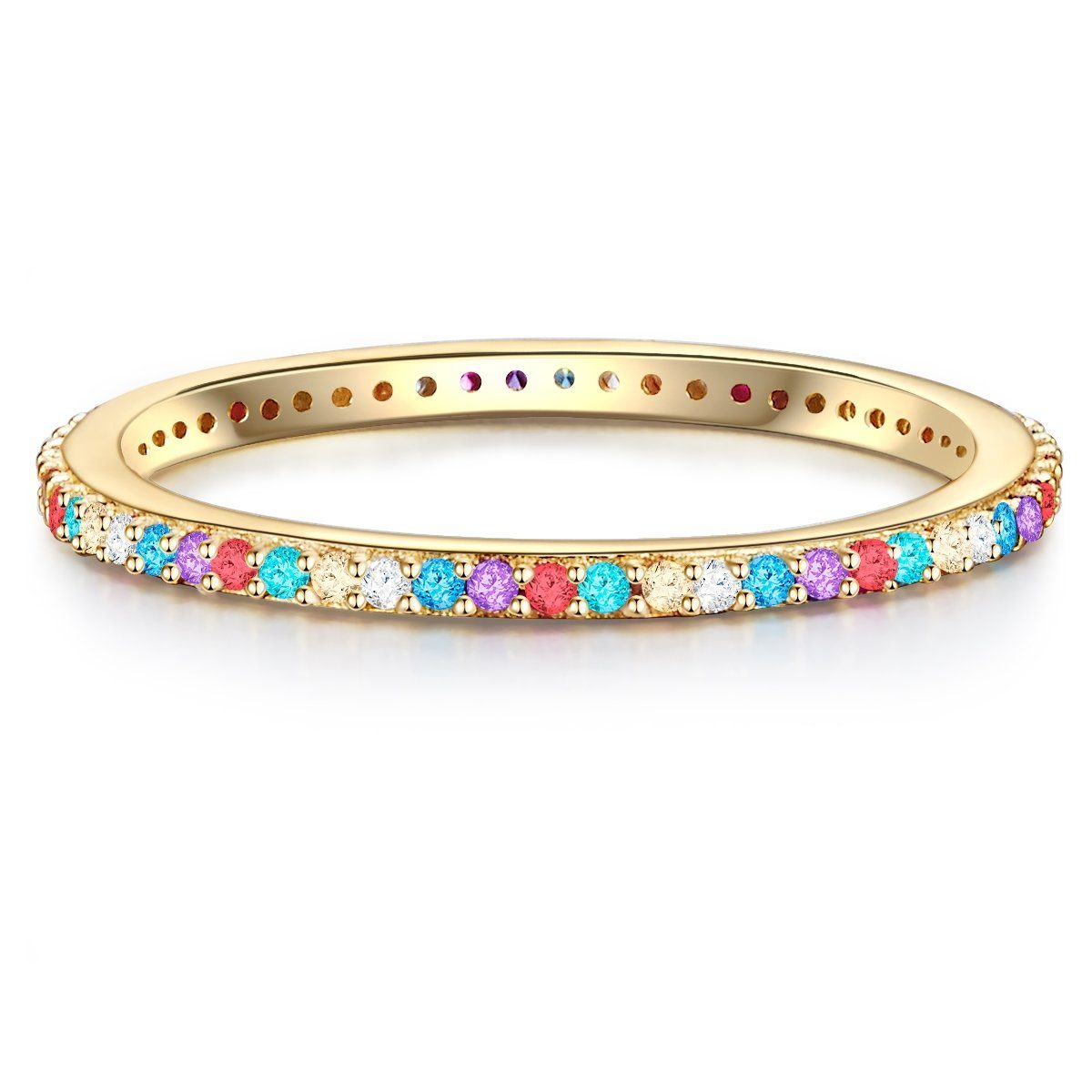 Silberring gelbgold