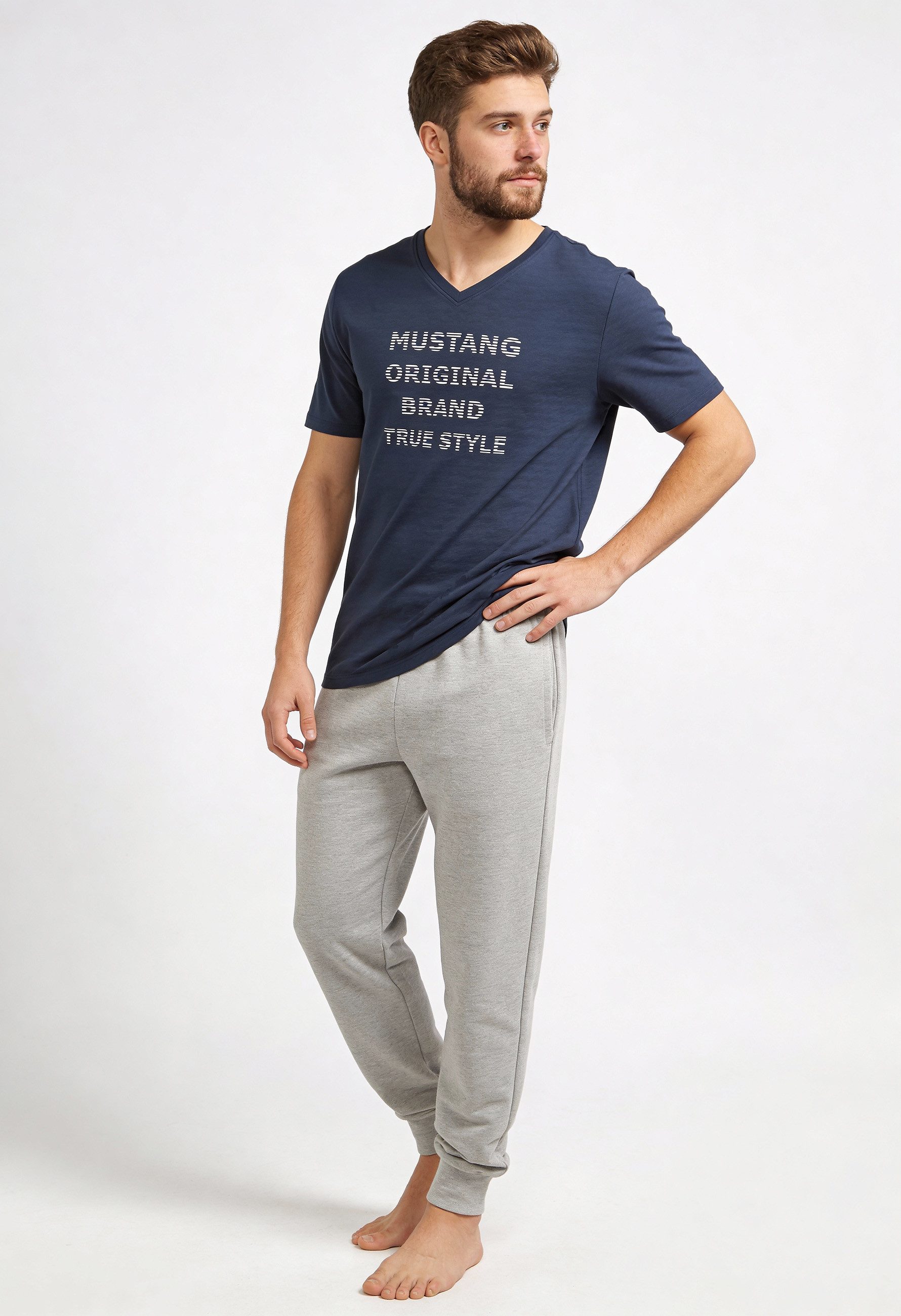 Schlafanzug OLE Pyjama-Set T-Shirt Long Pants lange Hose Schlafkombi Nachtwäsche