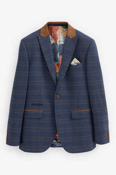 Next Куртки блейзер Karierter Anzug im Tailored Fit: Sakko (1-tlg)