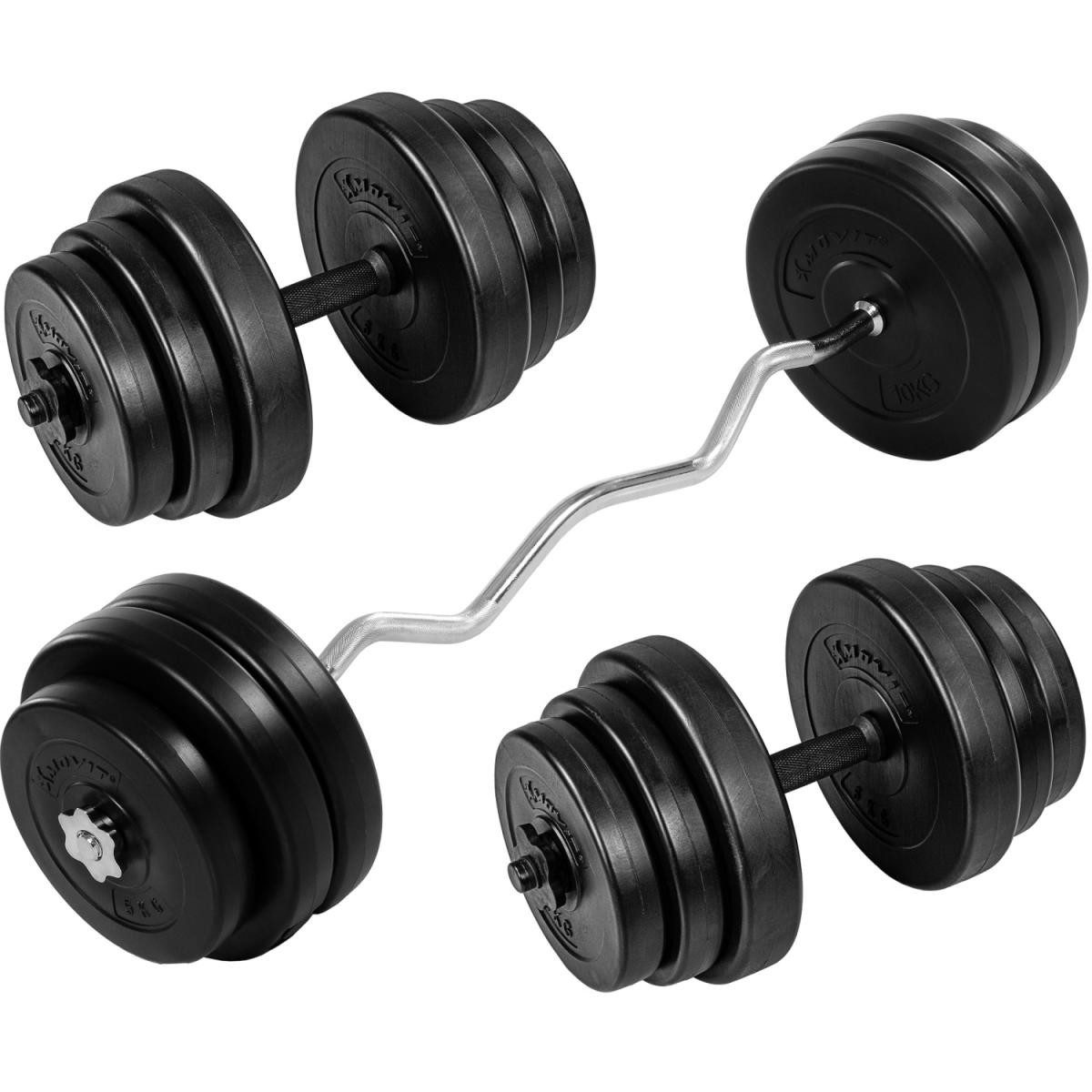 Hantel-Set Hantelset Curlset Kurzhanteln SZ Stange Curlstange 120cm Gewichte 2 mm
