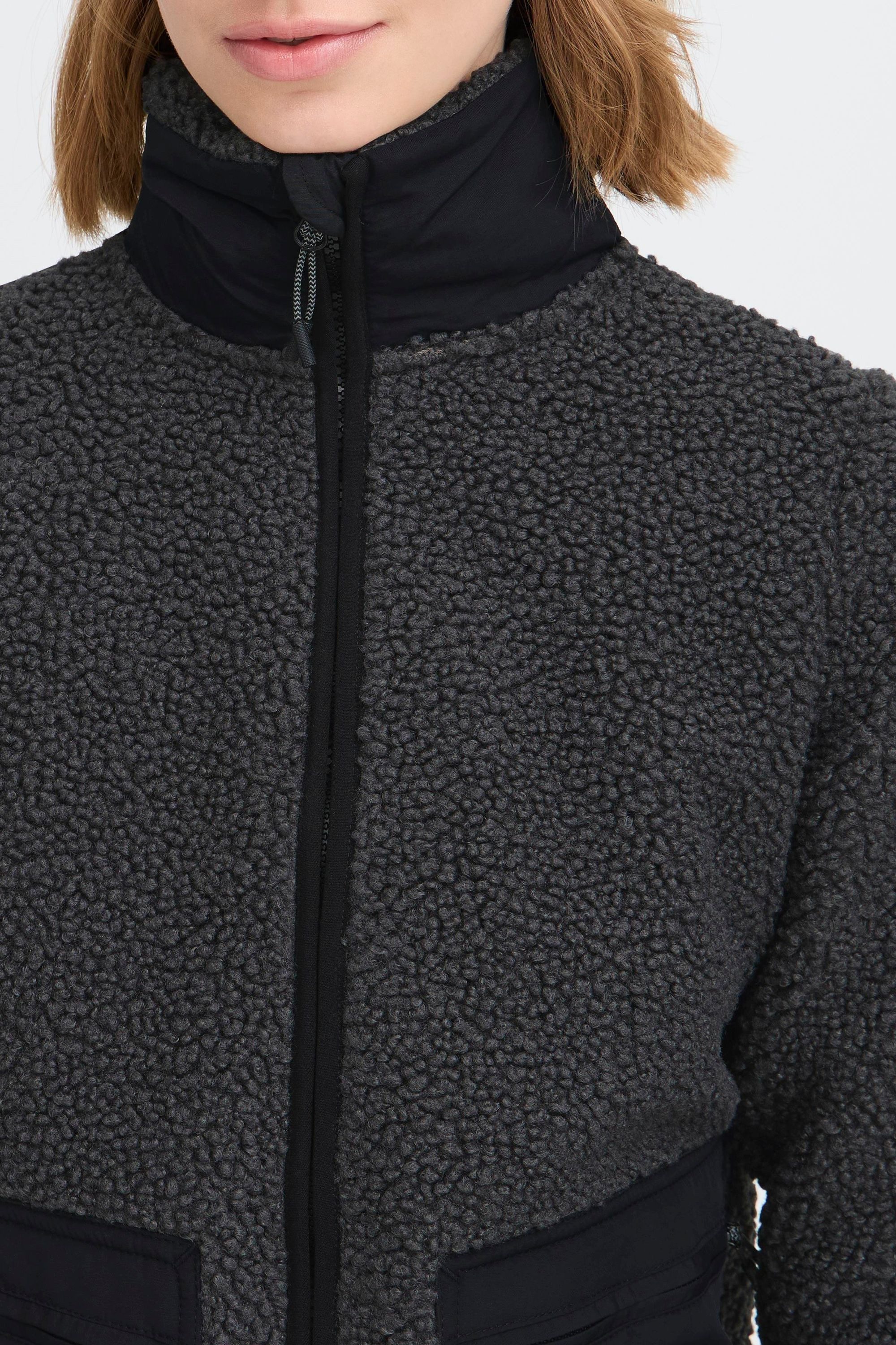 North Bend Plüschjacke NBGalonne W Modische Teddyjacke mit praktischen Taschen