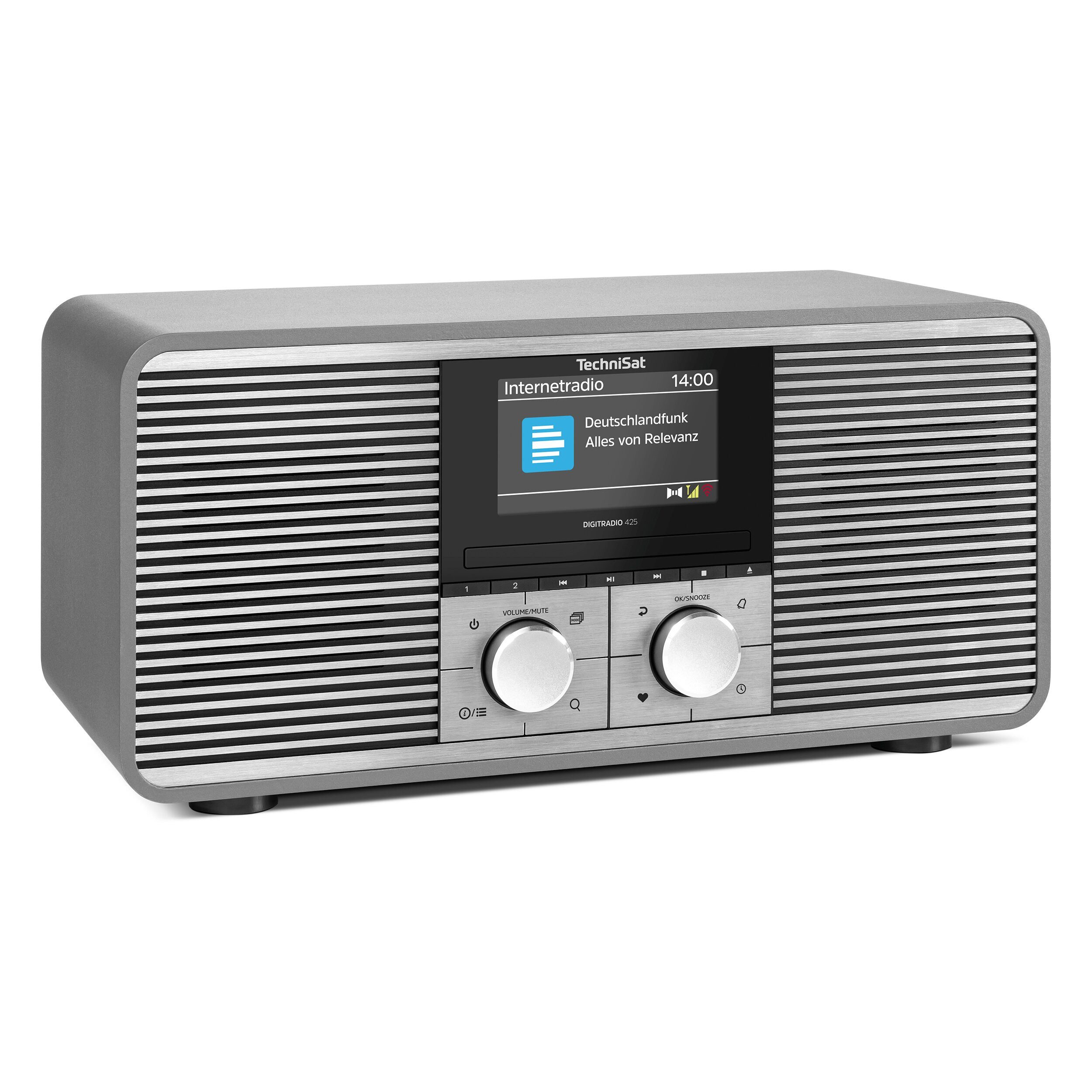 TechniSat DIGITRADIO 425 Internet-Radio (Digitalradio (DAB), Internetradio, FM-Tuner mit RDS, 40 W, CD-Player, Fernbedienung, App-Steuerung, Bluetooth, WLAN)