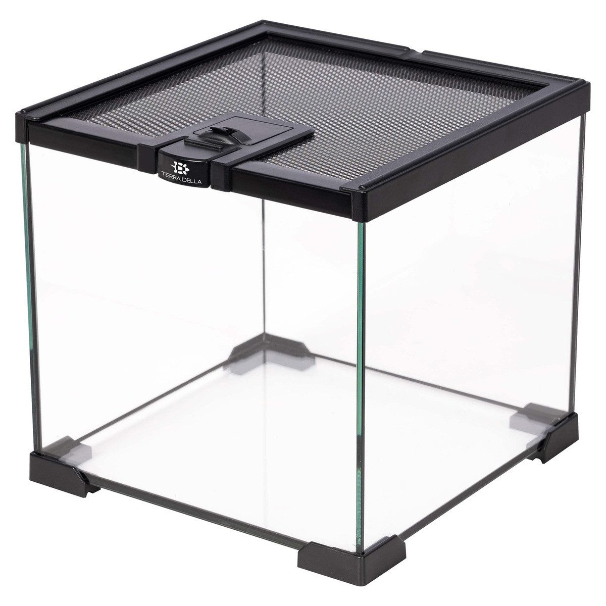 Terra Della Terrarium Glas-Terrarium schwarz