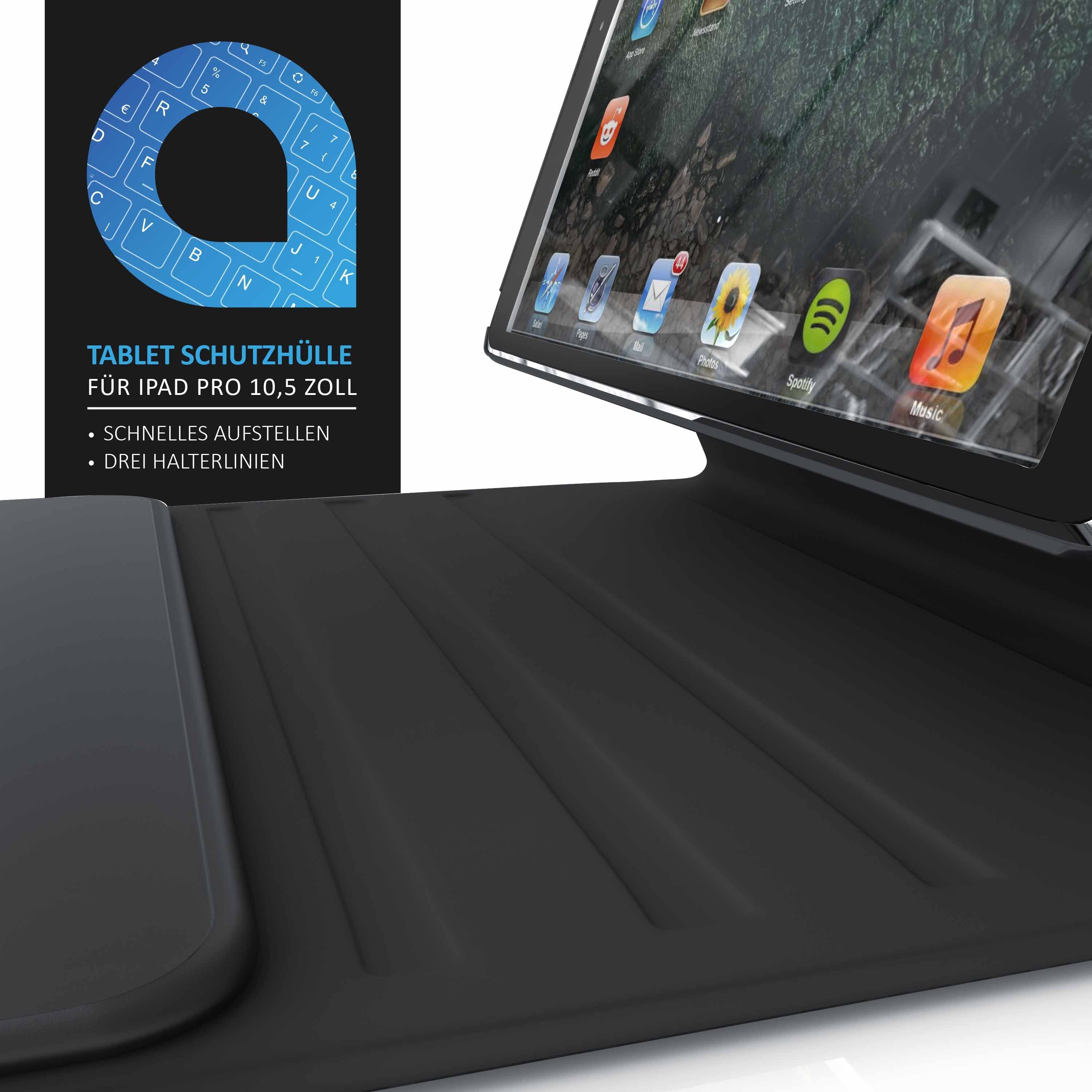 Apple Aplic Layout) Bluetooth 10,5", für Pro Keyboard iPad mit Tablet-Tastatur (Kunstledercase