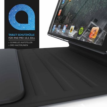 Aplic Tablet-Tastatur (Kunstledercase für iPad Pro 10,5", Bluetooth Keyboard mit Apple Layout)