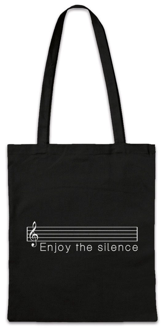 Beuteltasche Enjoy The Silence Stofftasche Musiker Club Techno DJ Djane Audio