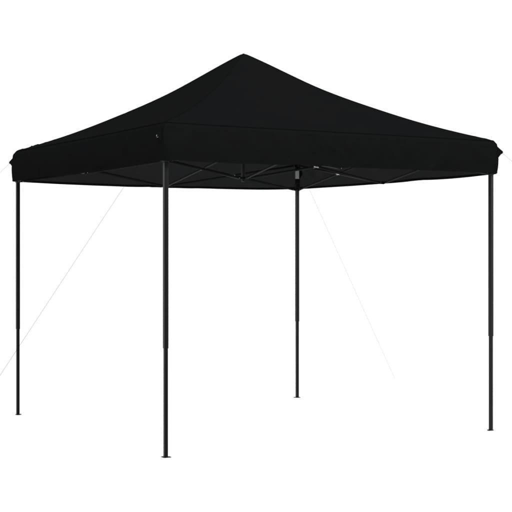 vidaXL Partyzelt Partyzelt Faltbar Pop-Up Schwarz 292x292x315 cm