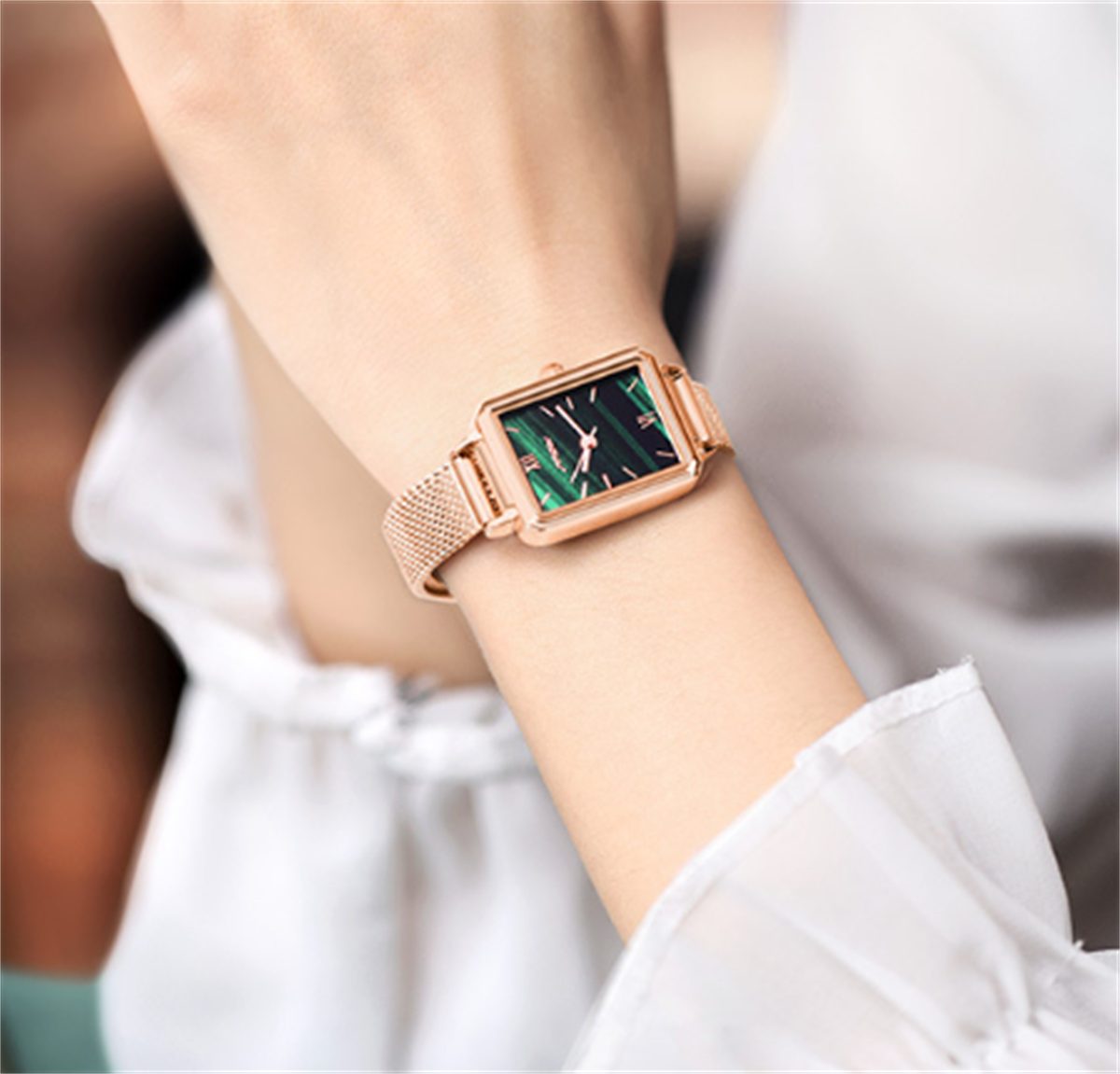 Geschenkbox-Set carefully und selected Damenuhr Armband Frauen mit Quarzuhr für als Geschenk