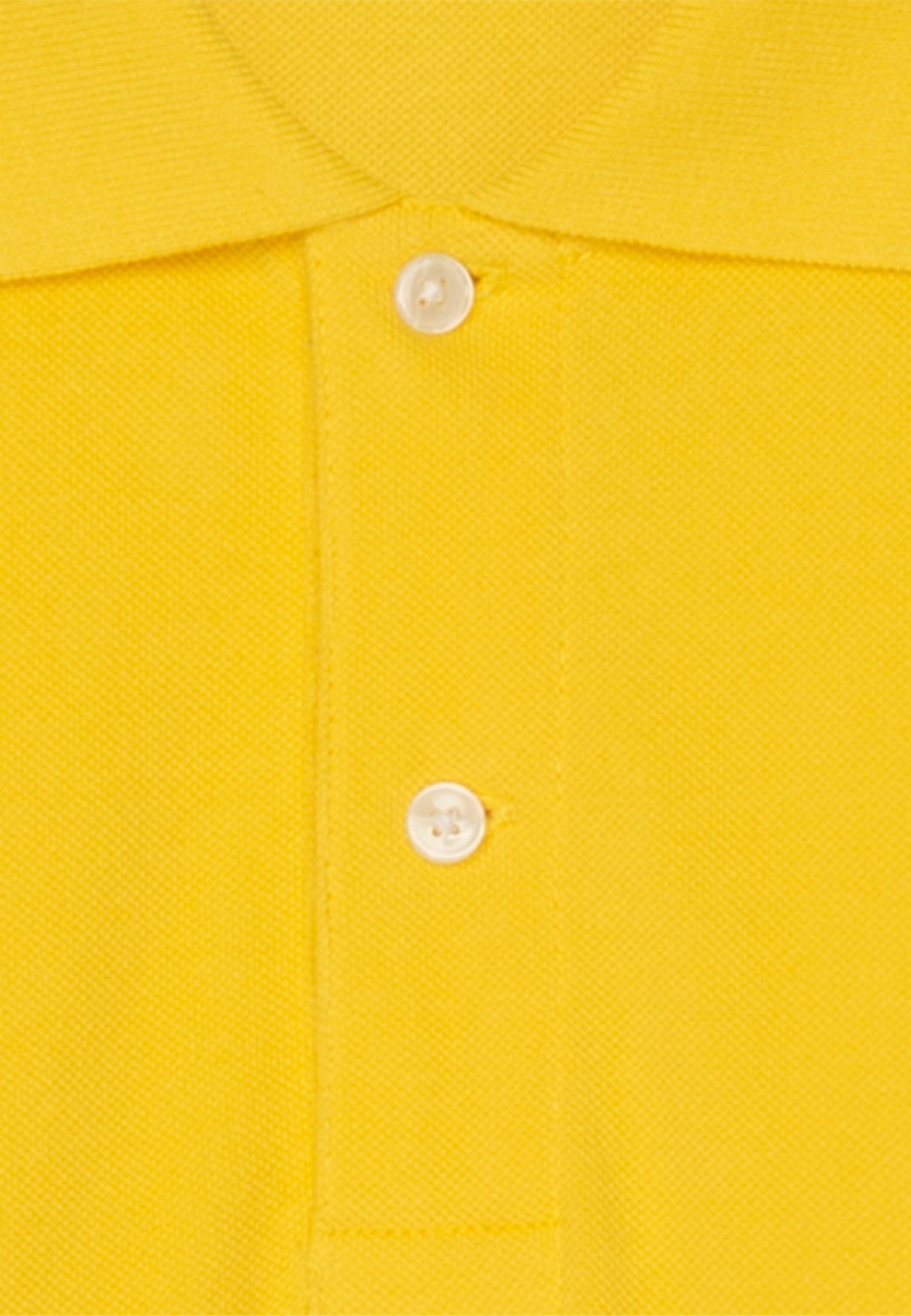 seidensticker Poloshirt Regular Kurzarm Kragen Gelb Uni