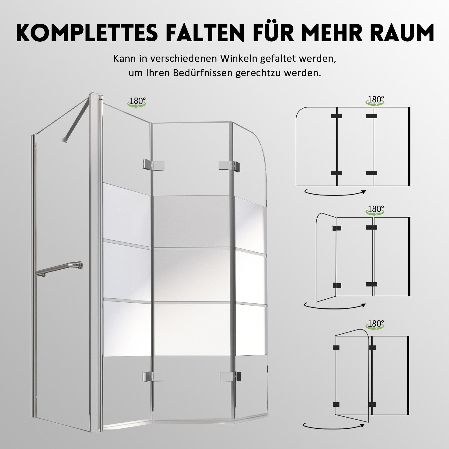 GOEZES Duschwand für badewanne mit seitenwand günstig online kaufen