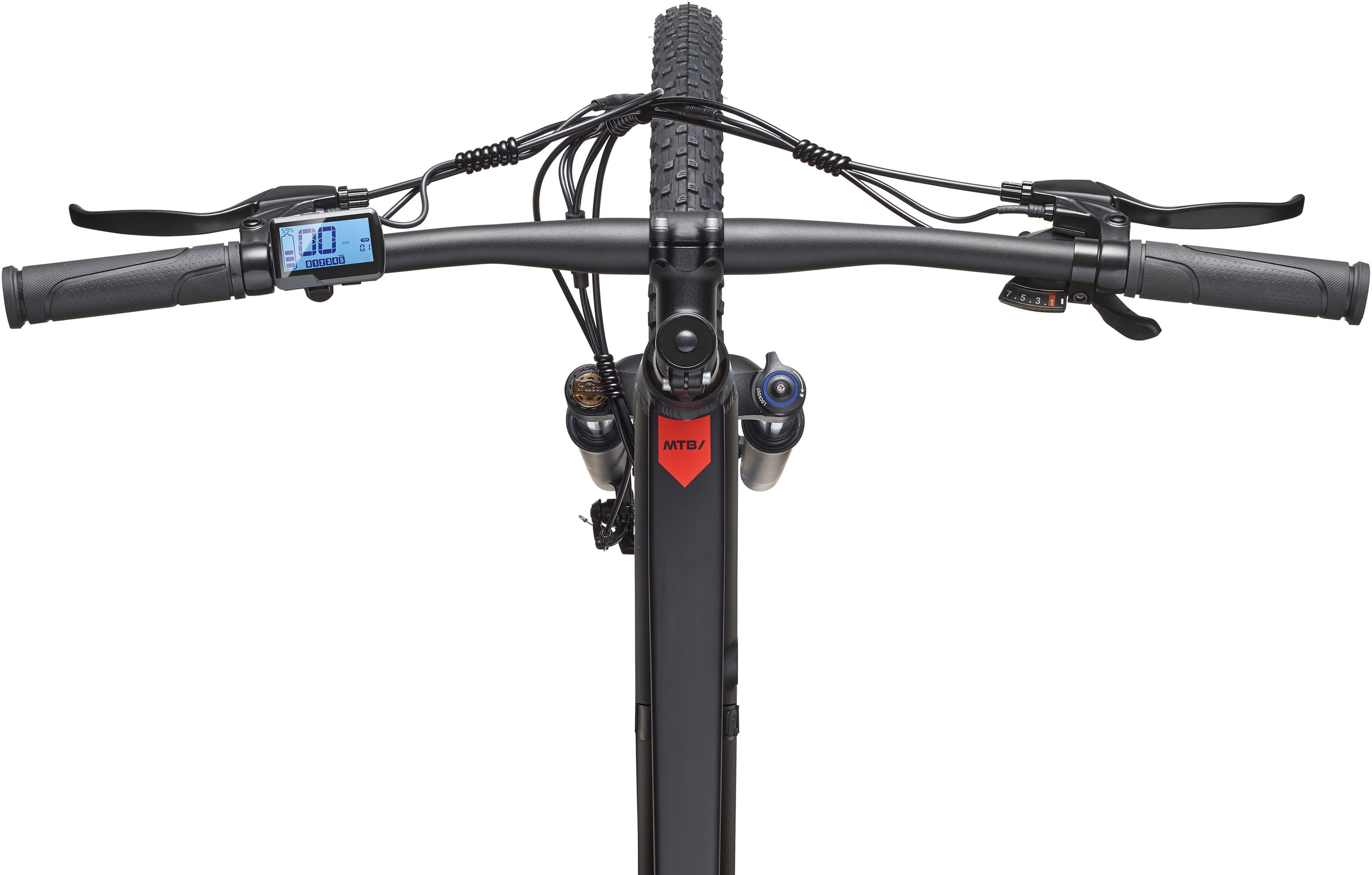 Telefunken E-Bike Mountainbike Aufsteiger M937, 7 Gang Shimano TY300D Schaltwerk, Kettenschaltung, Heckmotor, 489,6 Wh, Pedelec, Elektrofahrrad, Damen u. Herren – Bild 4 von 5