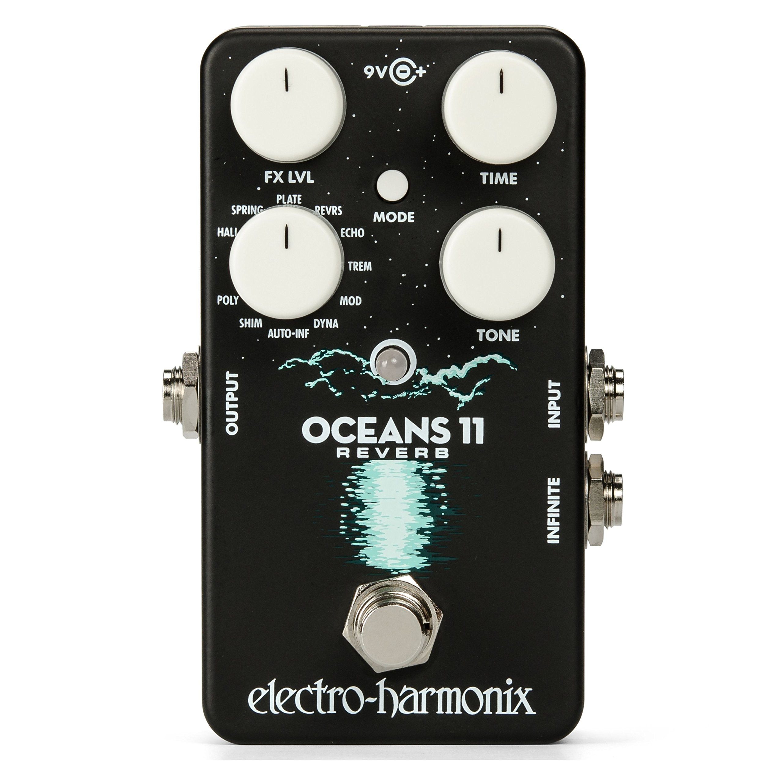 Electro Harmonix Musikinstrumentenpedal, (Effekte, Delays/Echos/Reverb), Oceans 11 - Effektgerät für Gitarren