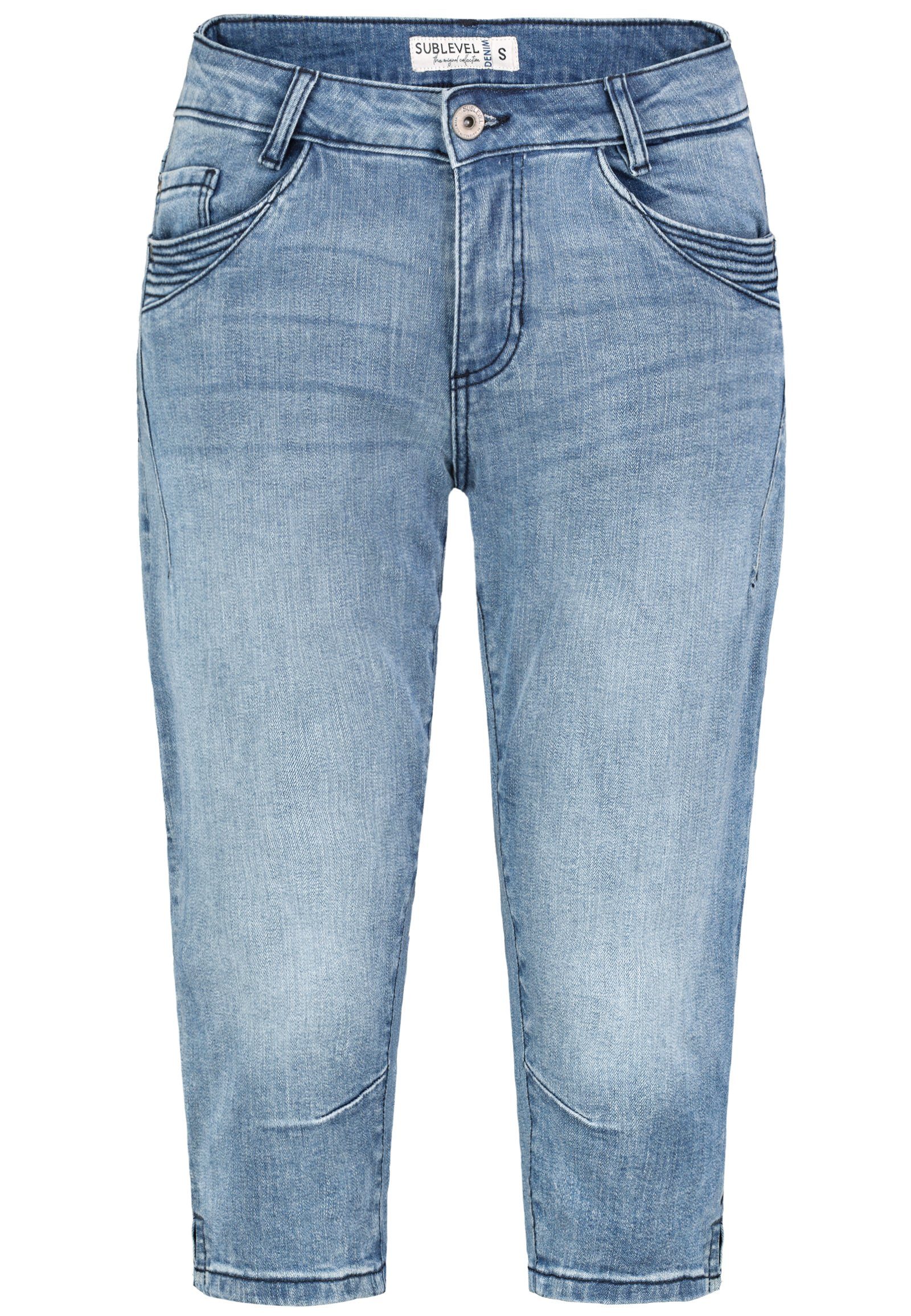 SUBLEVEL Bermudas Damen Capri Hose Jeans günstig online kaufen