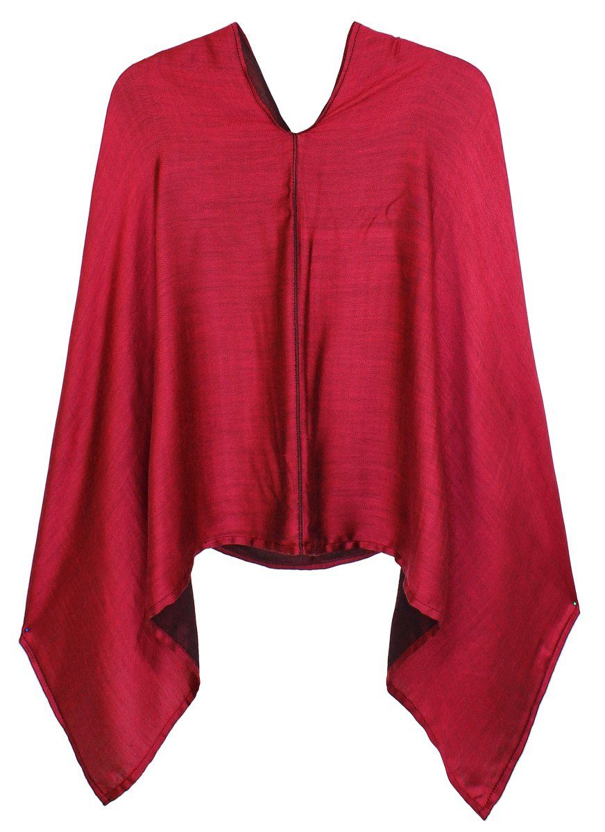 dy_mode Blusenponcho Damen Poncho in Unifarben günstig online kaufen