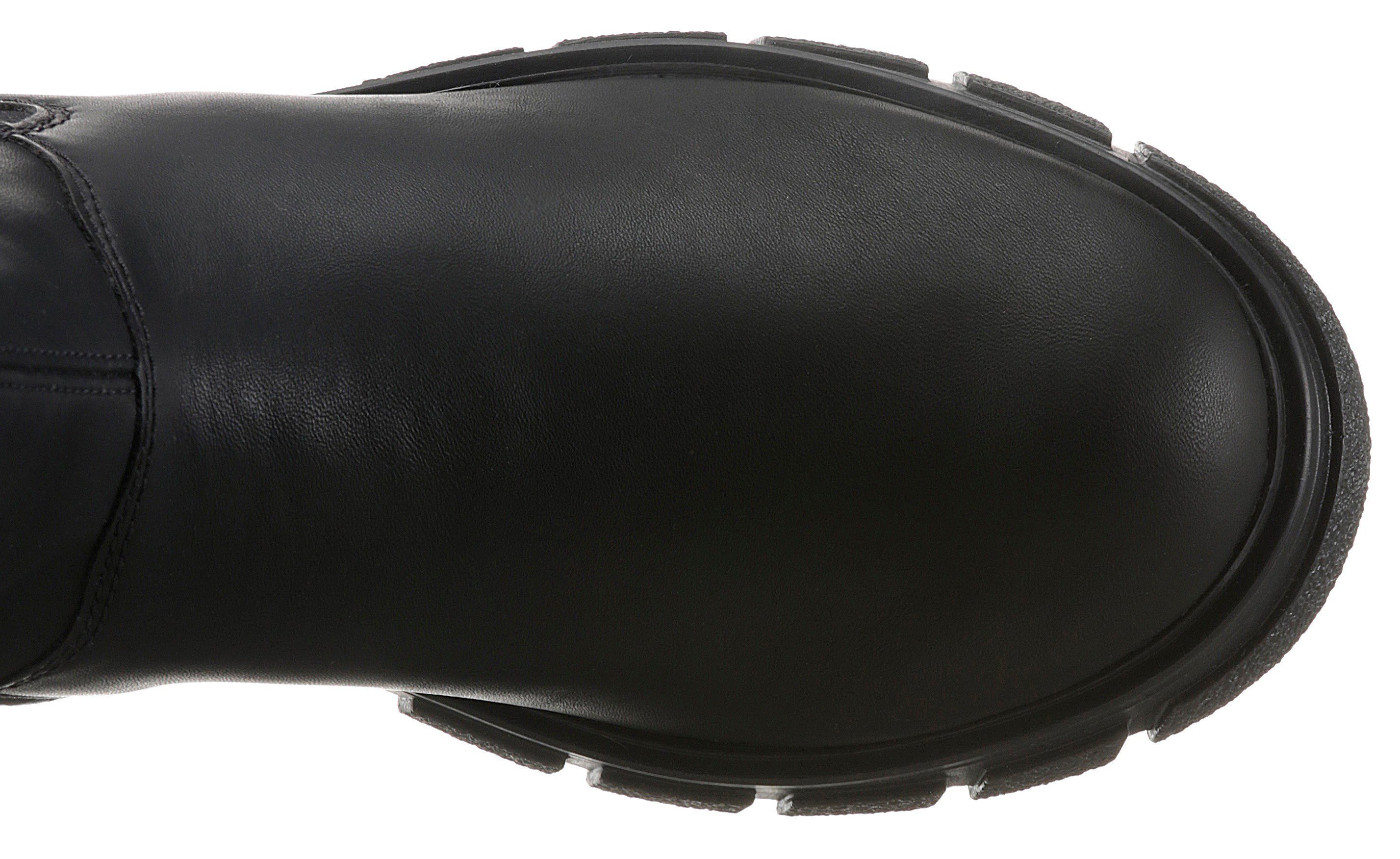 Rieker Chelseaboots, Stiefelette, Blockabsatz, Boots mit breitem Stretcheinsatz