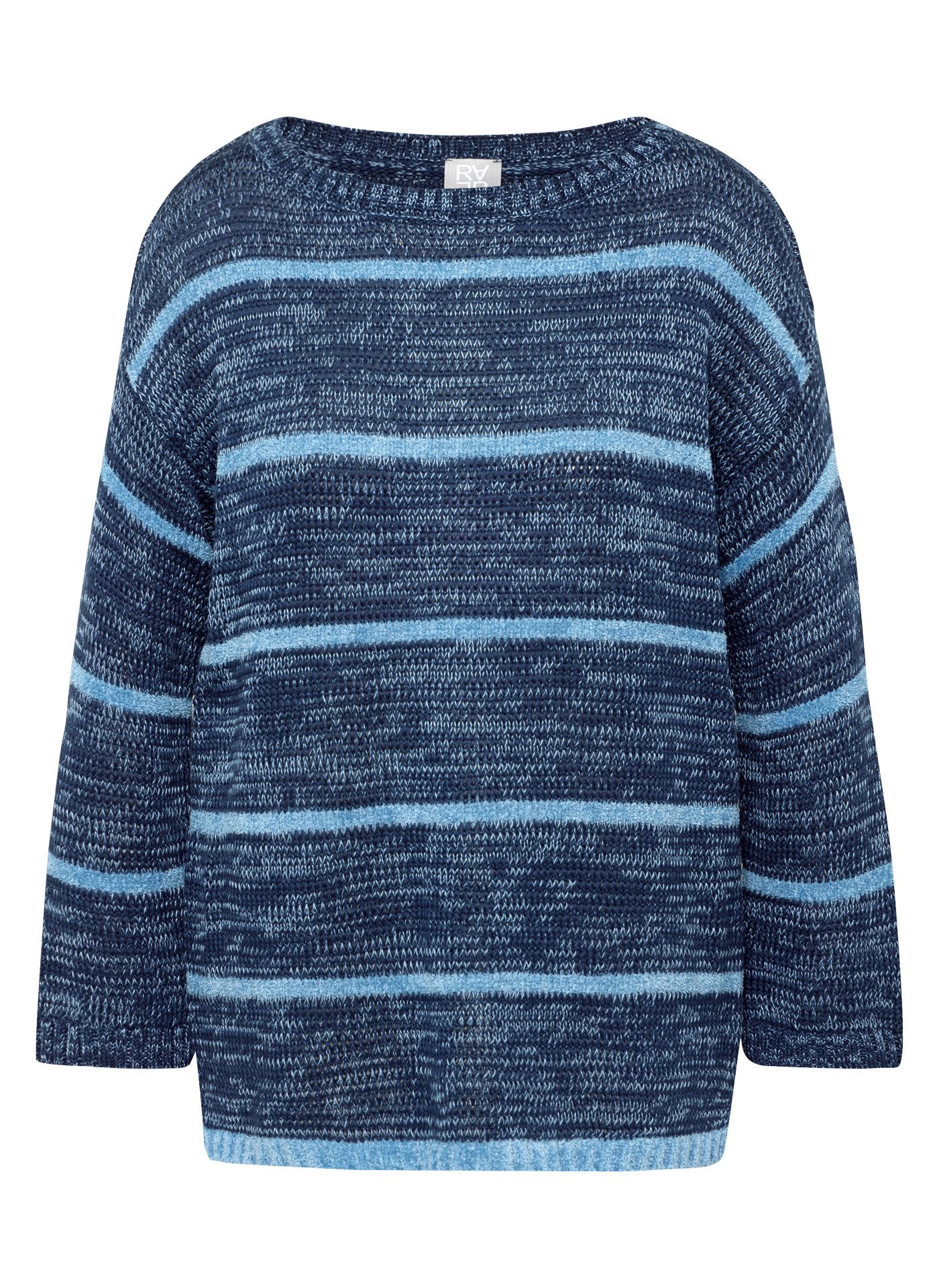 Rundhalspullover blau