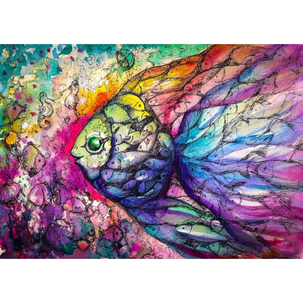 ENJOY Puzzle Puzzle ENJOY Puzzle Fisch 1000 Teile, Puzzleteile