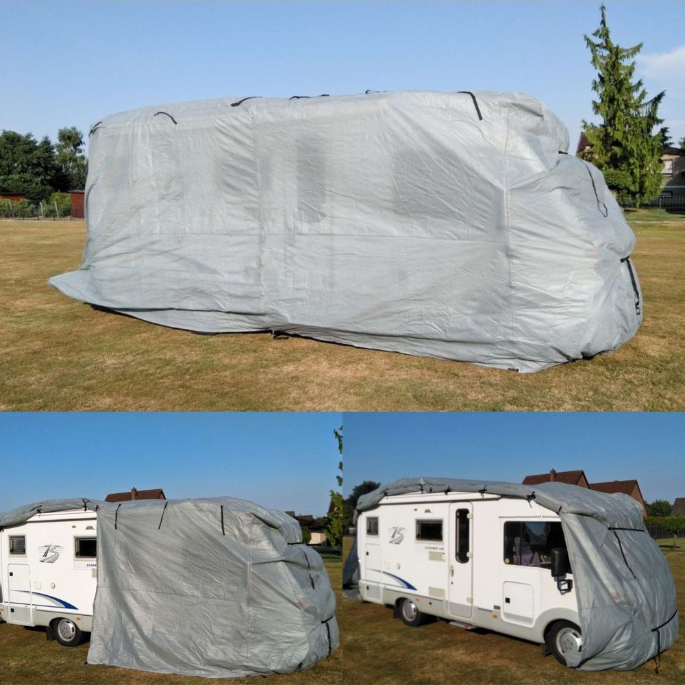 NYVI Wohnwagenschutzhülle Wohnwagen Abdeckung VoyageProtect - Schutzhülle  für Wohnanhänger (Packung, 1-St), Abdeckplane für Campingwagen -  Wetterfest, Wasserdicht, Langlebig, UV Schutz, Atmungsaktiv