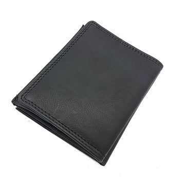 JOCKEY CLUB Geldbörse echt Leder Portemonnaie Wiener Schachtel mit RFID Schutz, extra großes Münzfach, Farbe schwarz