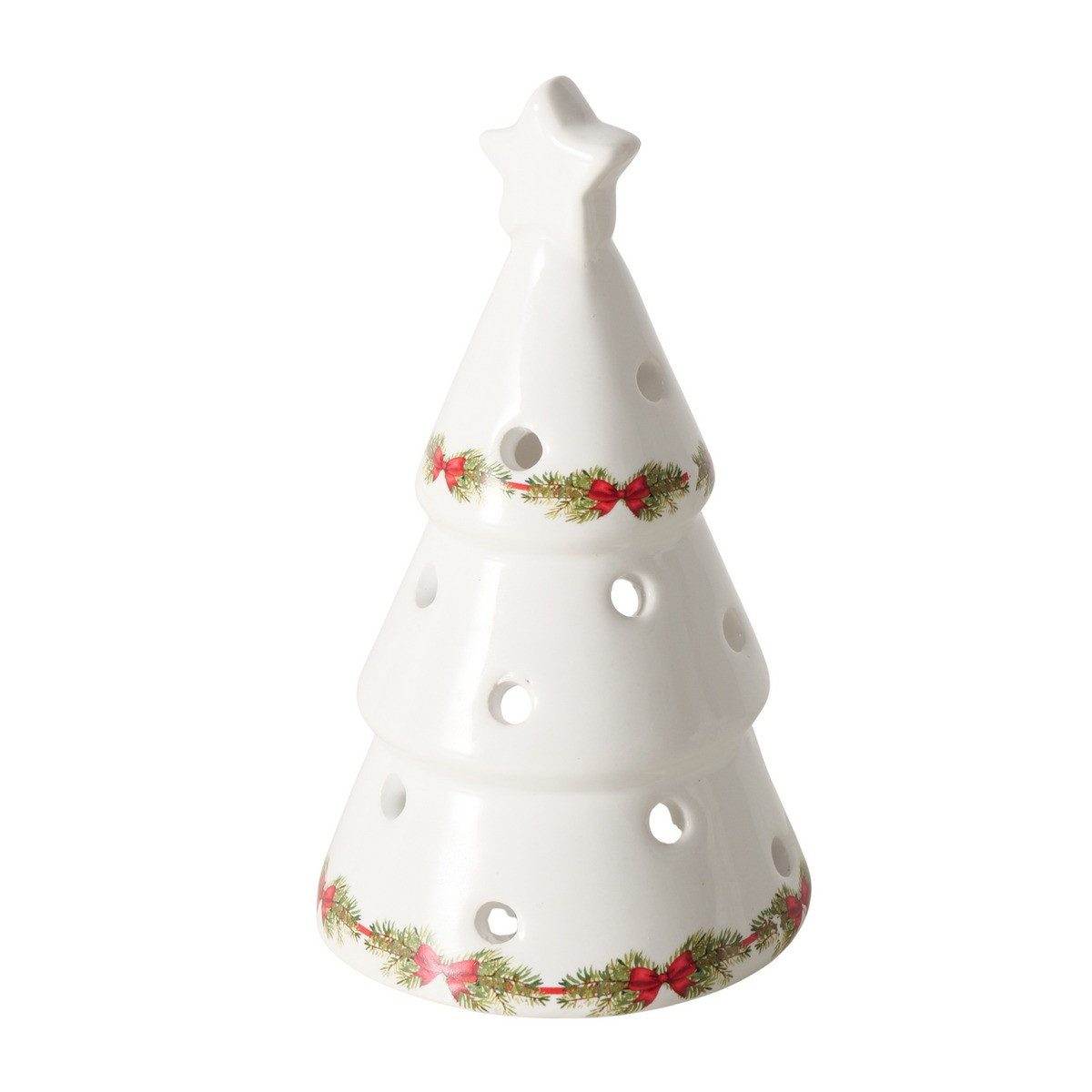 BOLTZE Teelichthalter BOLTZE Teelichthalter Noelle Weihnachtsbaum weiß 12cm