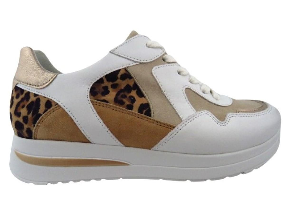 Semler Lilly weiss camel nuß düne Schnürschuh