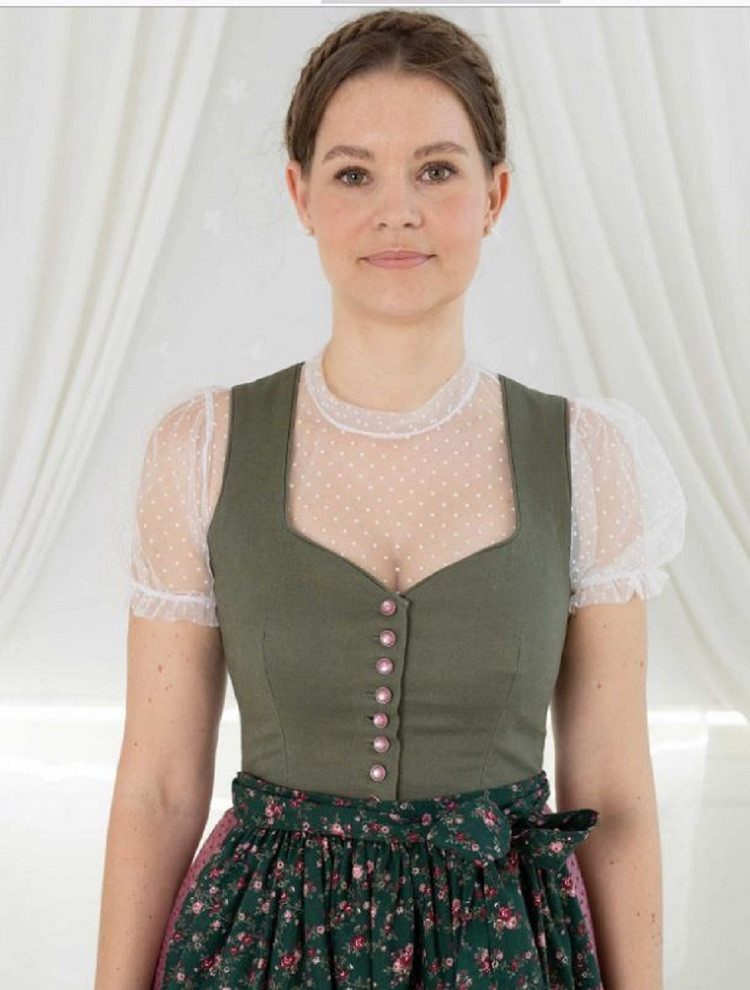 Pezzo D'oro Dirndlbluse Dirndlbluse für Oktoberfest & Wiesn Semi-Transparen günstig online kaufen