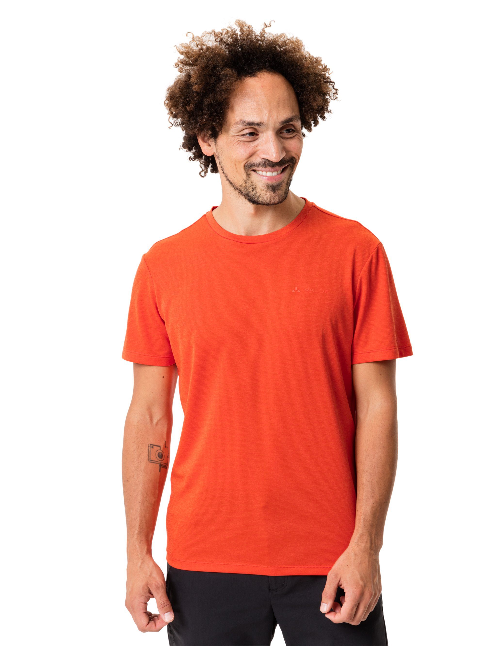 burnt red Essential Grüner Knopf (1-tlg) VAUDE T-Shirt T-Shirt Men's