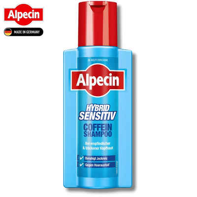 Alpecin Kopfhaut-Pflegeshampoo Hybrid Sensitive Coffein, 250 ml, Beruhigt Juckreiz & Gegen Haaraufall