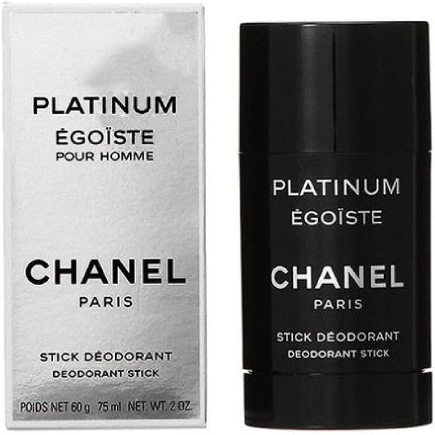 CHANEL Deo-Stift Platinum Egoiste, Packung, 1-tlg., 75 ml Deo-Stift