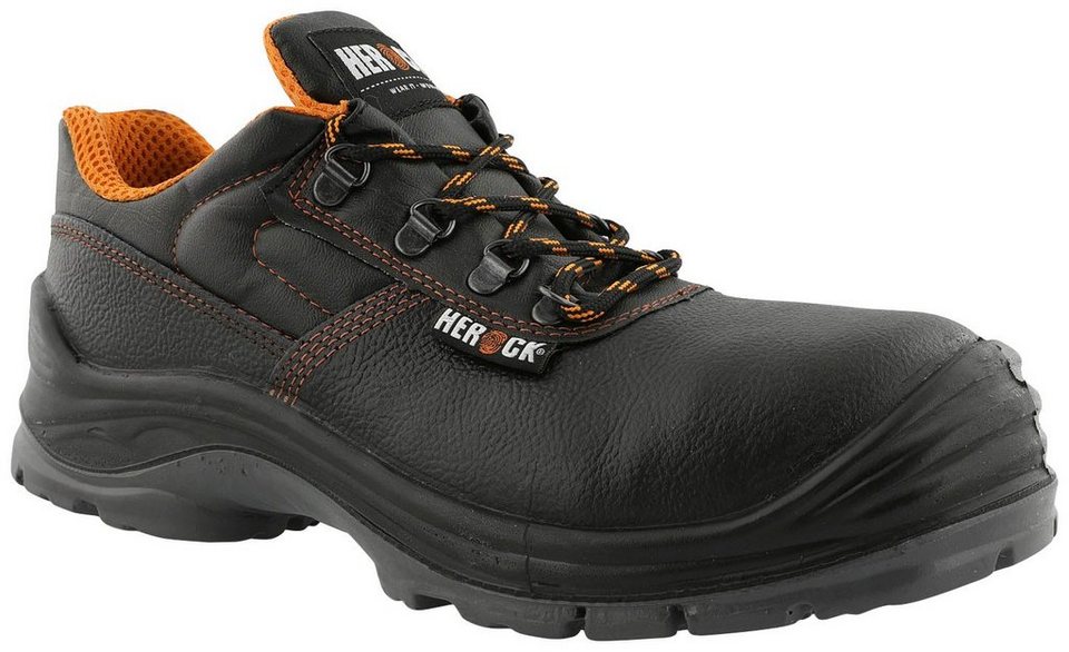 Herock Primus Low Compo S3 Schuhe Sicherheitsschuh Klasse S3, PU-Überkappe,  leicht, weit und bequem, durchtrittsicher