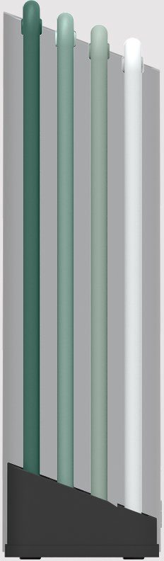Joseph Joseph Schneidebrett Folio™, Kunststoff, (Set), doppelseitig, messerfreundliche Oberfläche