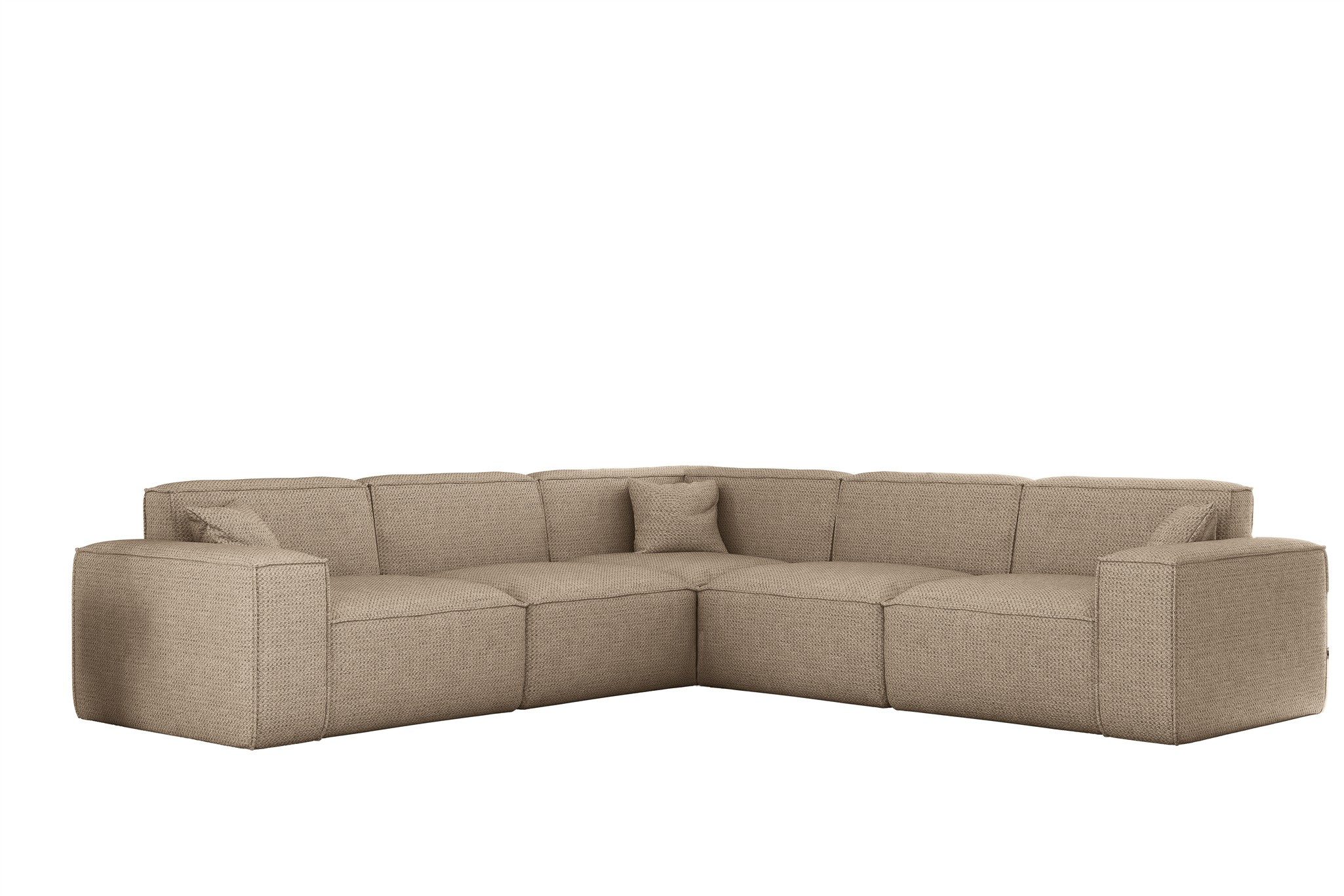 Fun Möbel Ecksofa Designersofa CELES PREMIUM in Stoff Artico Universal (246 günstig online kaufen