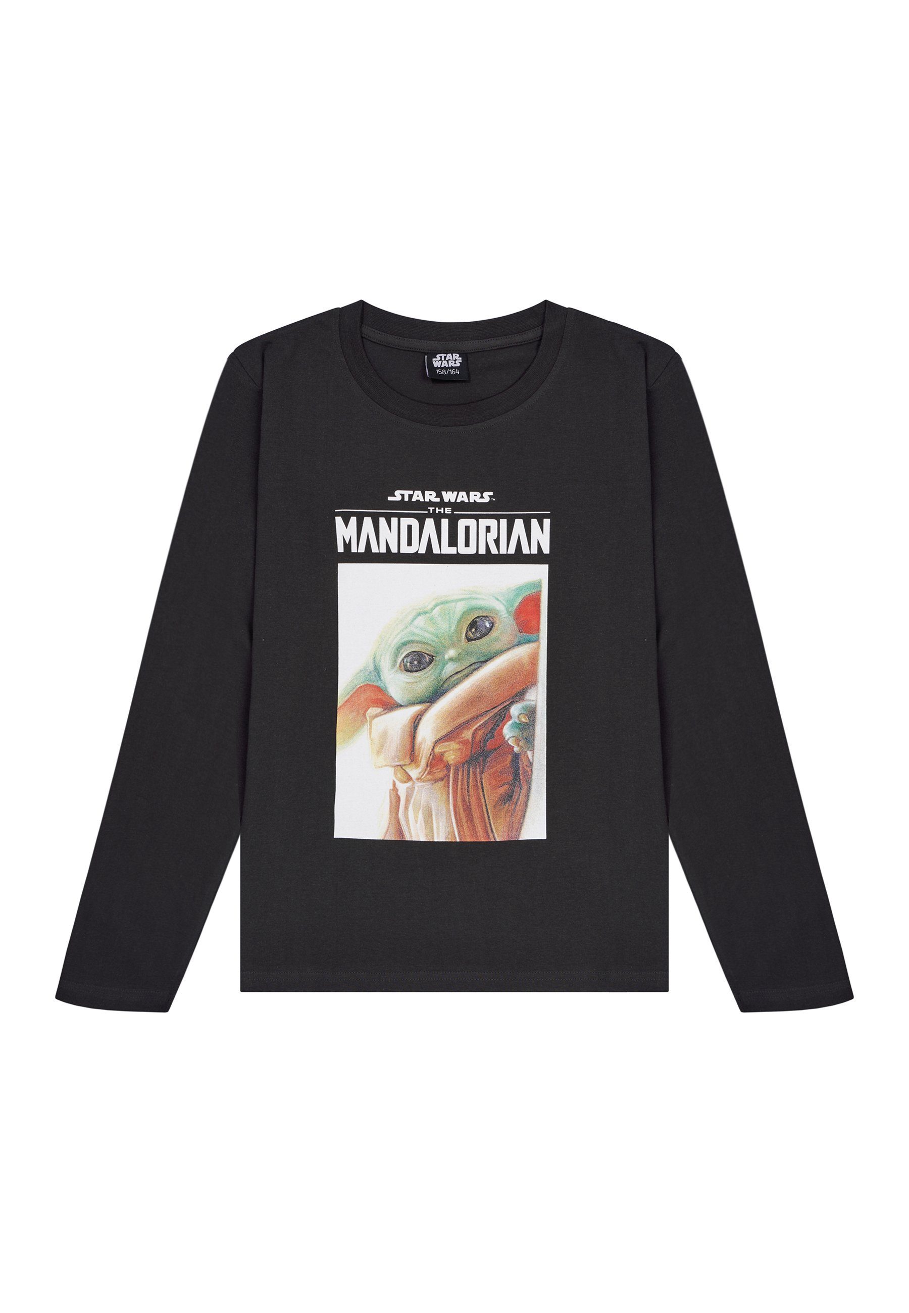 ONOMATO! Langarmshirt Star Wars Mandalorien Grogu Langarm-Shirt Longsleeve