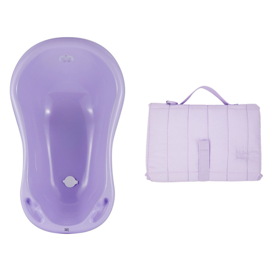 Babybadewanne Hylat Baby Babywanne TÜV Rheinland zertifiziert mit Wickelunterlage