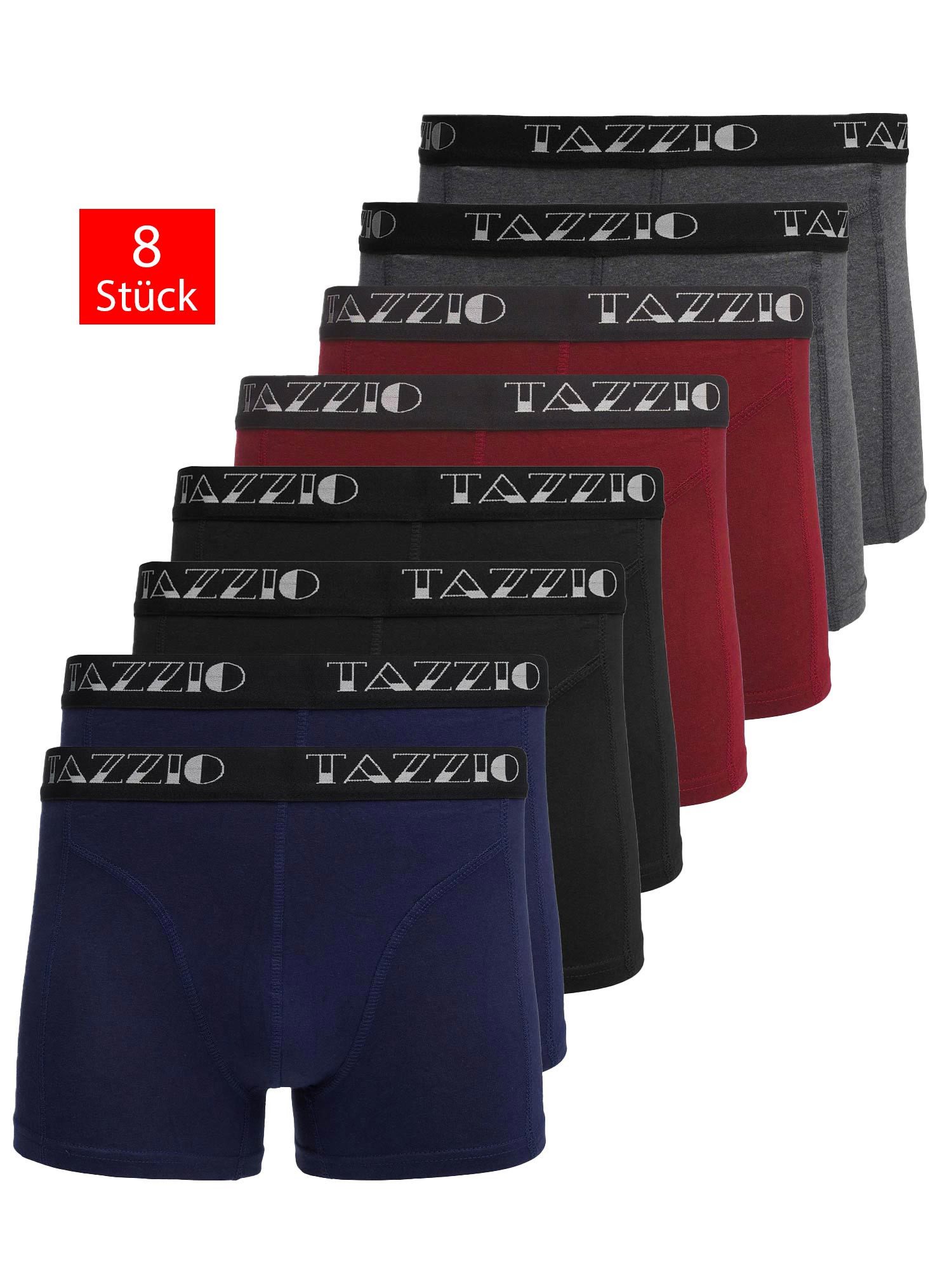 Tazzio Boxershorts 8er SET (Packung, 8-St., 8er-Pack) Unterwäsche Unterhosen Männer Retroshorts