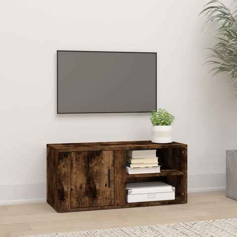 vidaXL TV-Schrank TV-Schrank Räuchereiche 80x31,5x36 cm Holzwerkstoff (1-St)