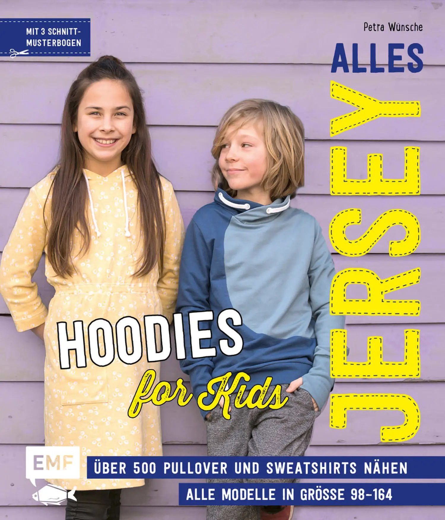 Stofferia Stoff Alles Jersey - 500 Hoodies for Kids, Meterware