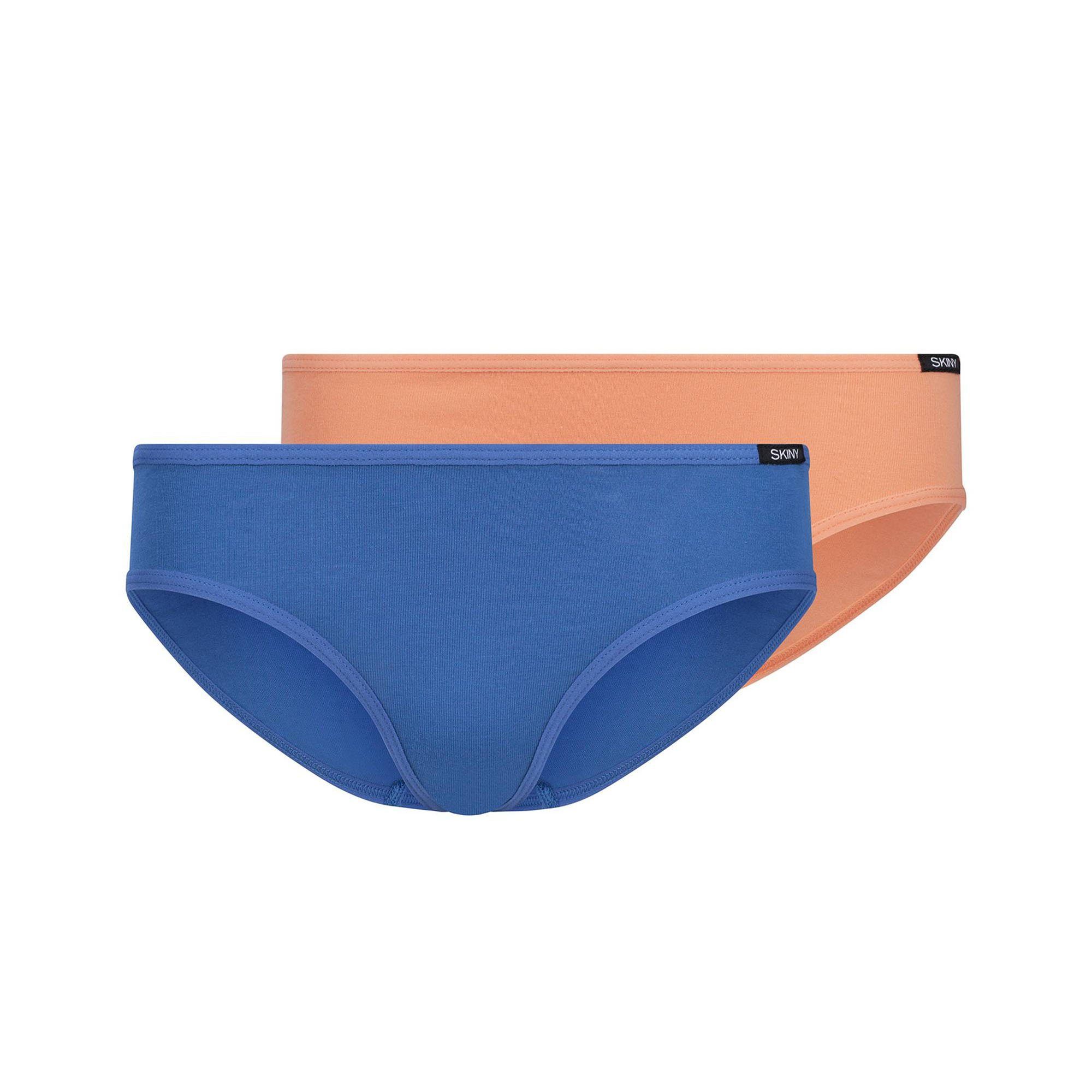 Slip, 2er Blau/Orange Briefs Slip - Mädchen Rio-Slip, Skiny Bikini Pack